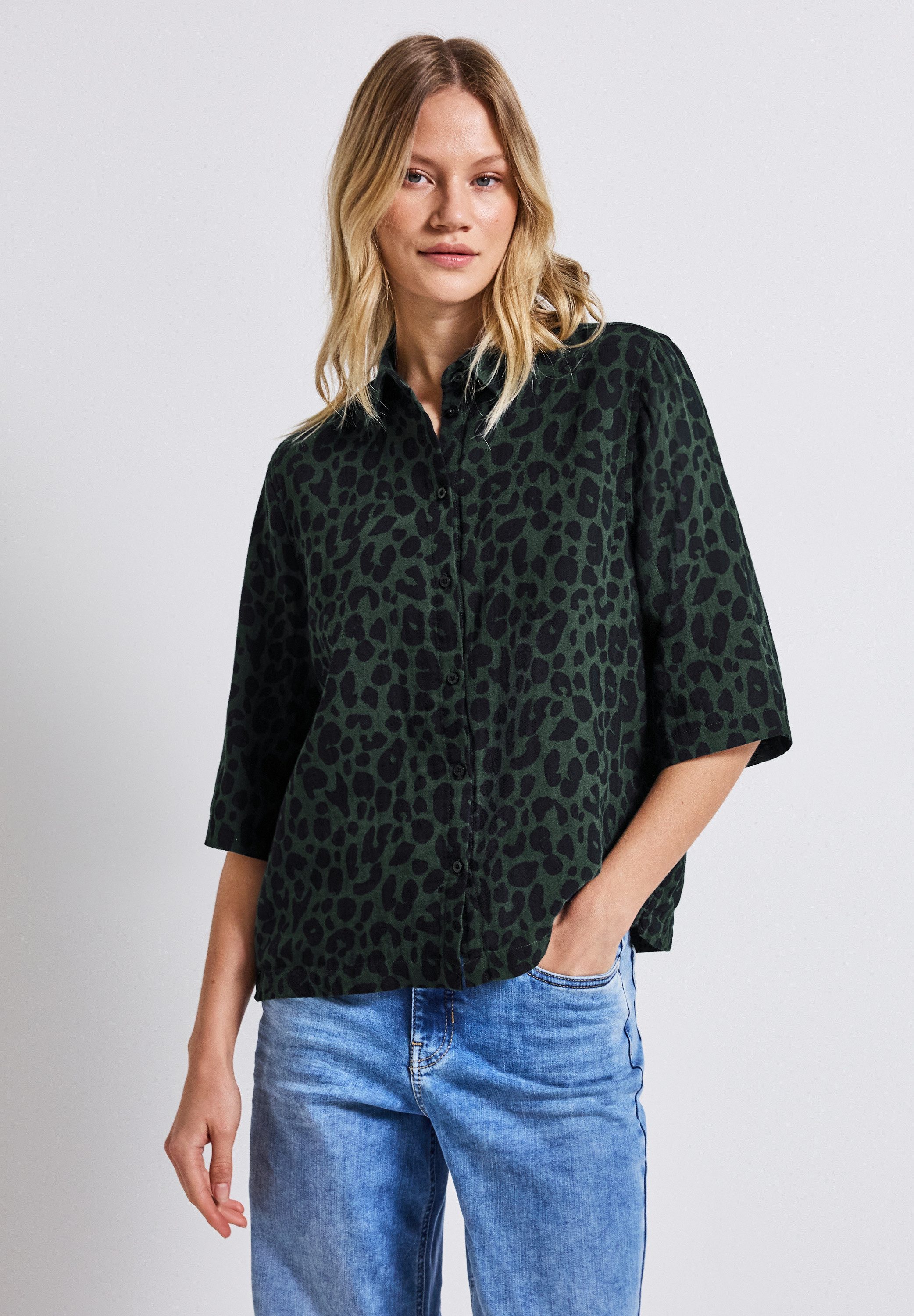 STREET ONE Hemdbluse aus reiner Baumwolle günstig online kaufen