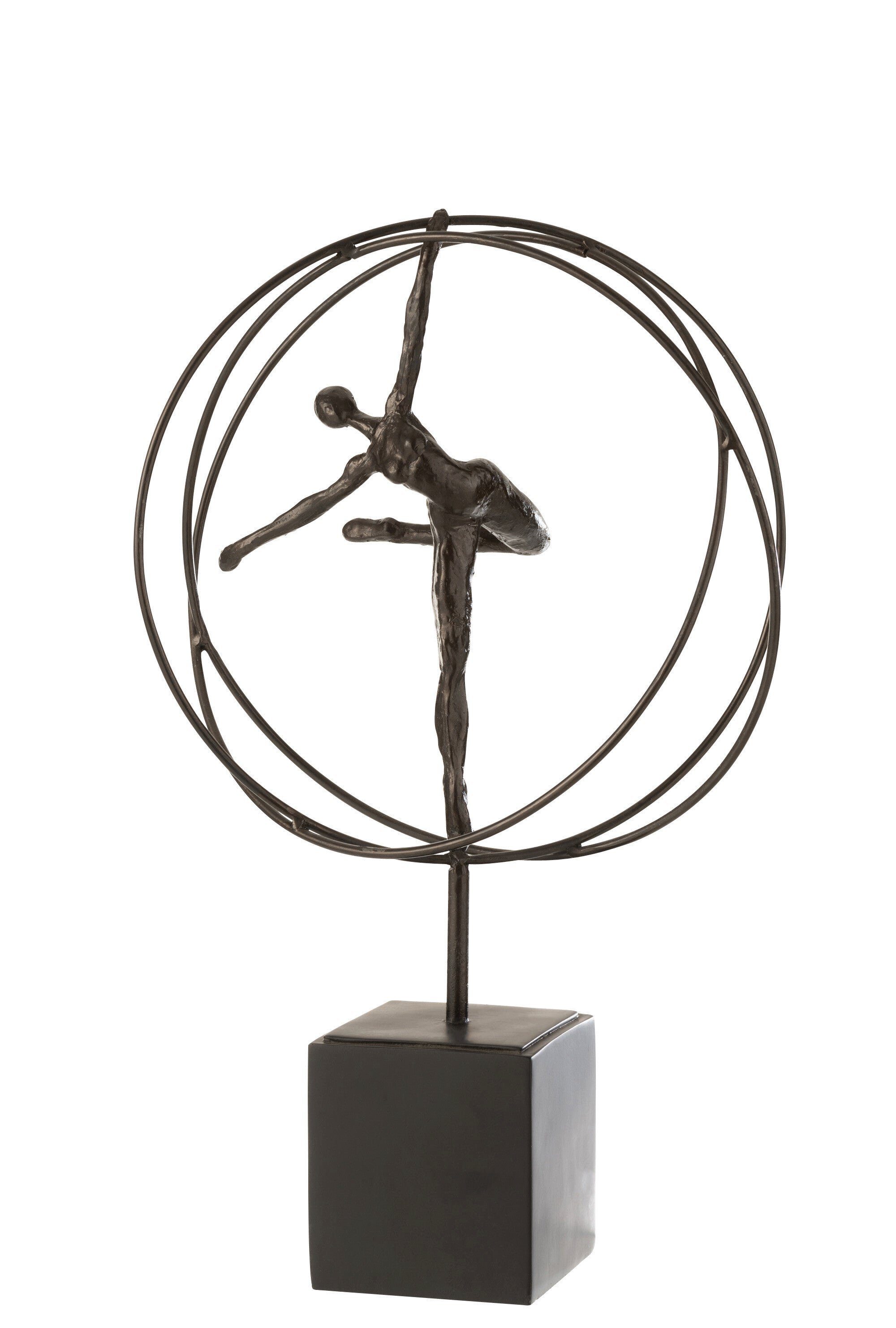 Dekoobjekt Erlesene Skulptur einer Turnerin Kunstvoll inszeniert im harmonischen