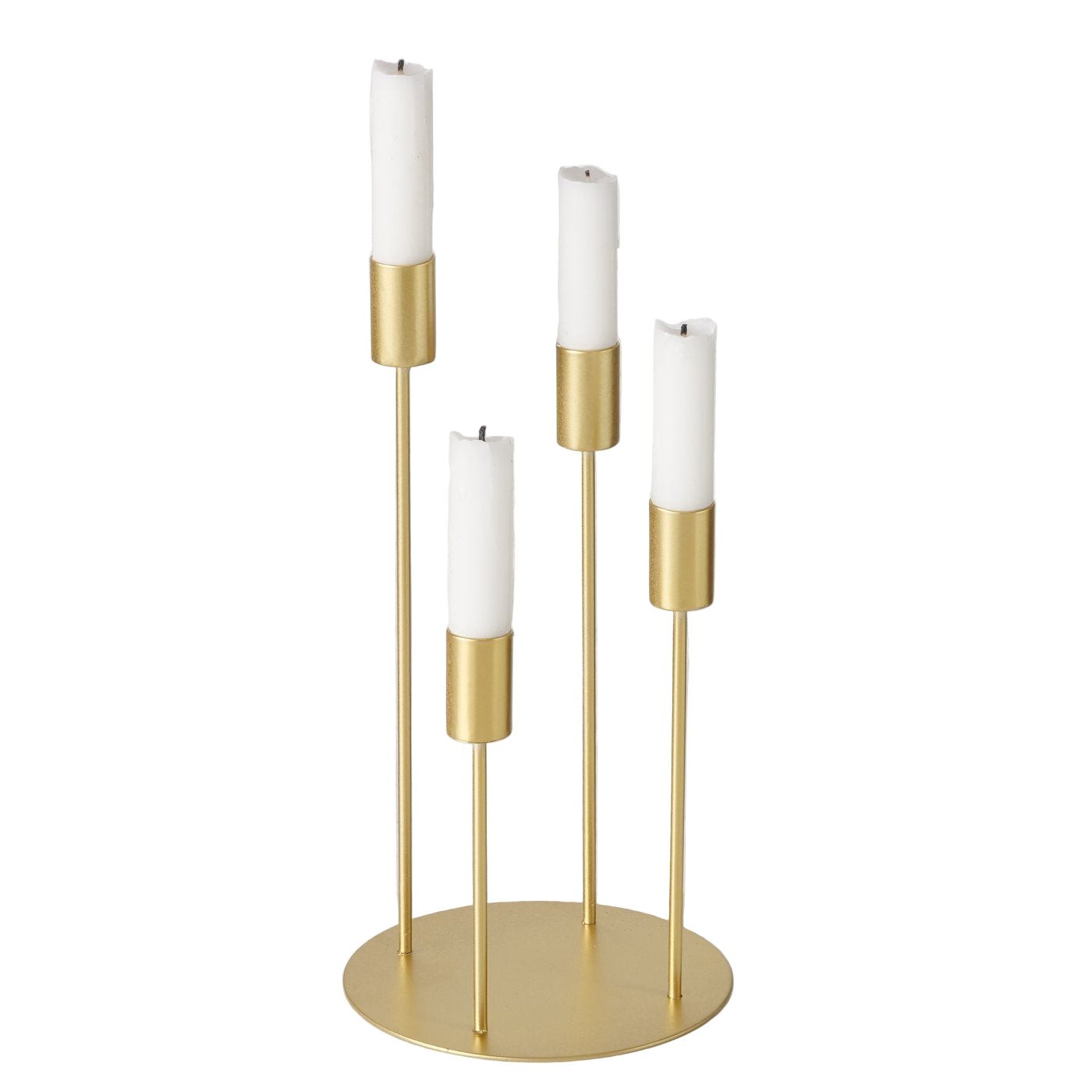 MF Kerzenständer Adventsleuchter Junto Metall Gold Matt Elegant Kerzenleuchter