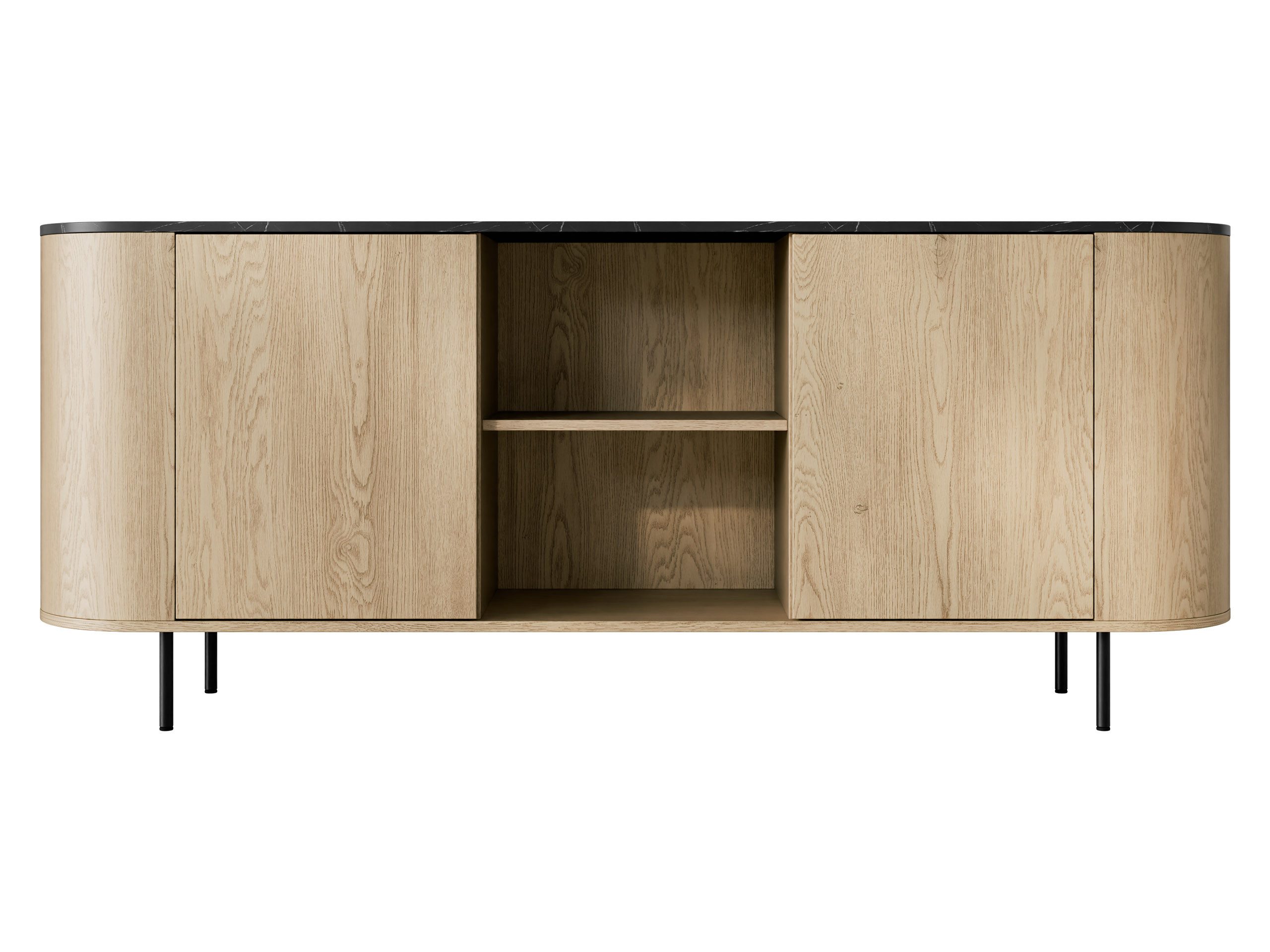 MIRJAN24 Kommode Lygrint 180 2D (mit zwei Drehtüren), mit Einlegeboden