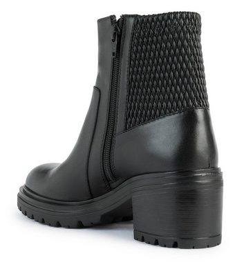 Geox D DAMIANA Stiefelette, Blockabsatz, Boots mit Stretcheinsatz