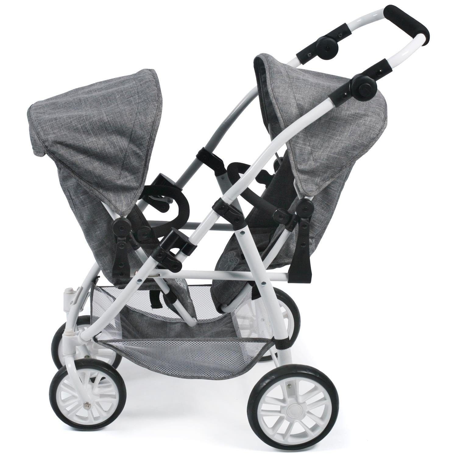 CHIC2000 Puppenwagen 689 76 Tandembuggy VARIO, Jeans Grey