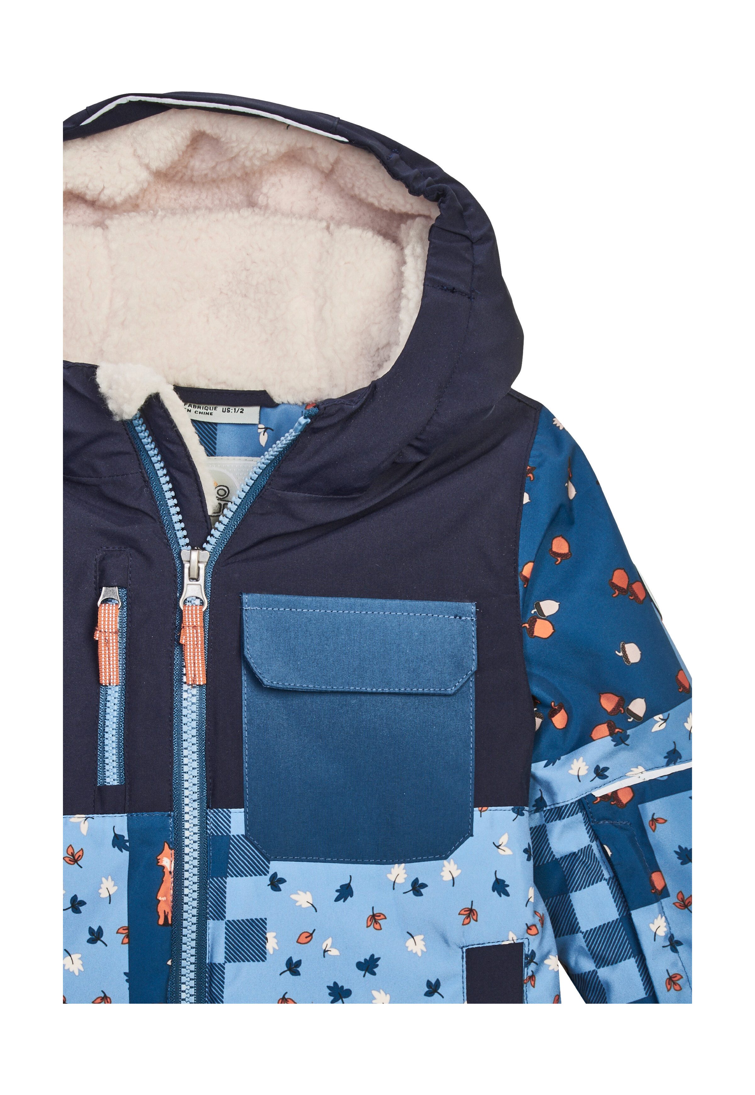 first instinct by killtec Skijacke FISW 43 MNS SKI JCKT Wind- und wasserdichte Kinderjacke mit Fleecekapuze und Schneefang – Bild 3 von 5