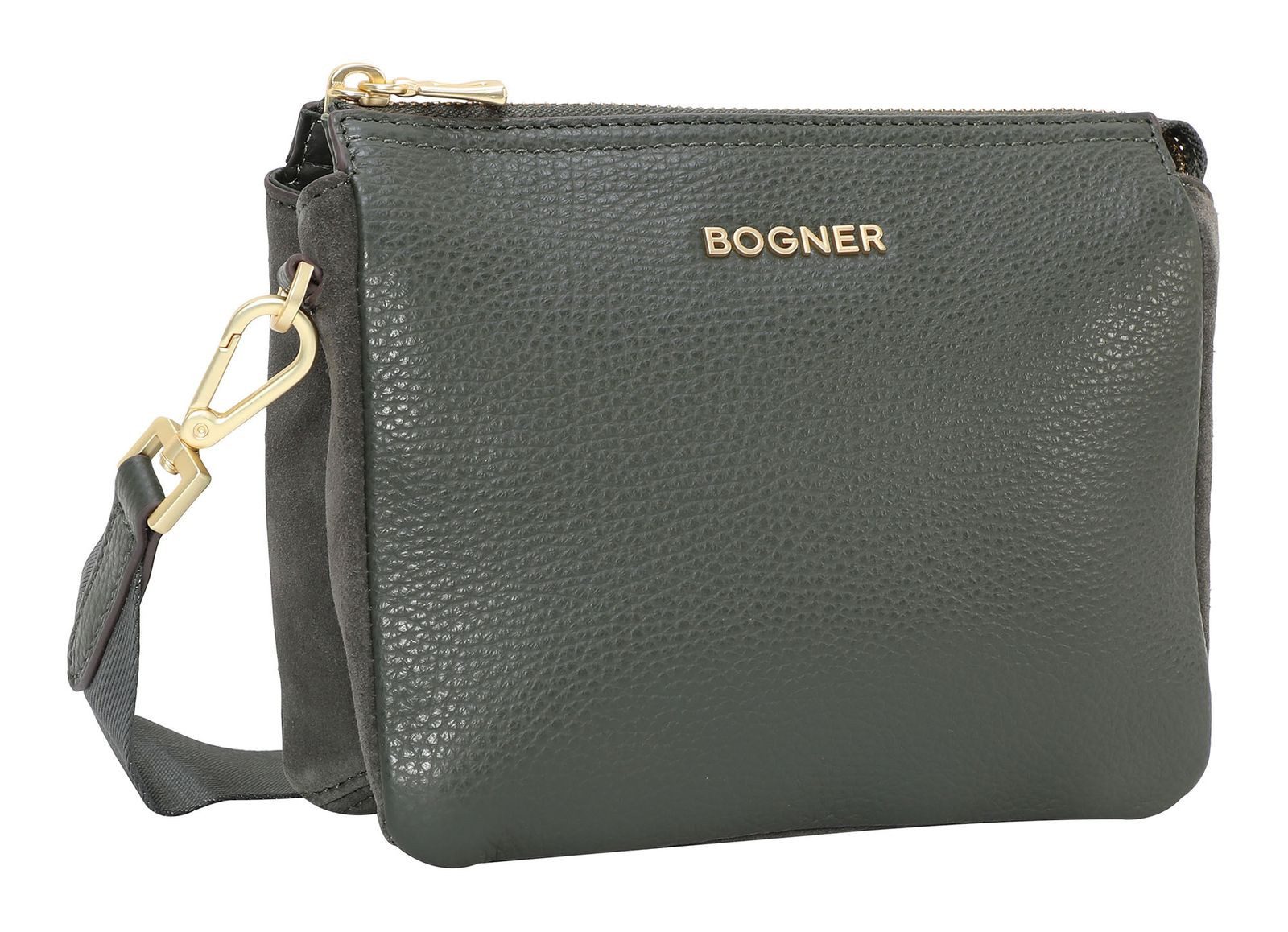 BOGNER Schultertasche Gulia Shoulderbag, aus echtem Rindsleder