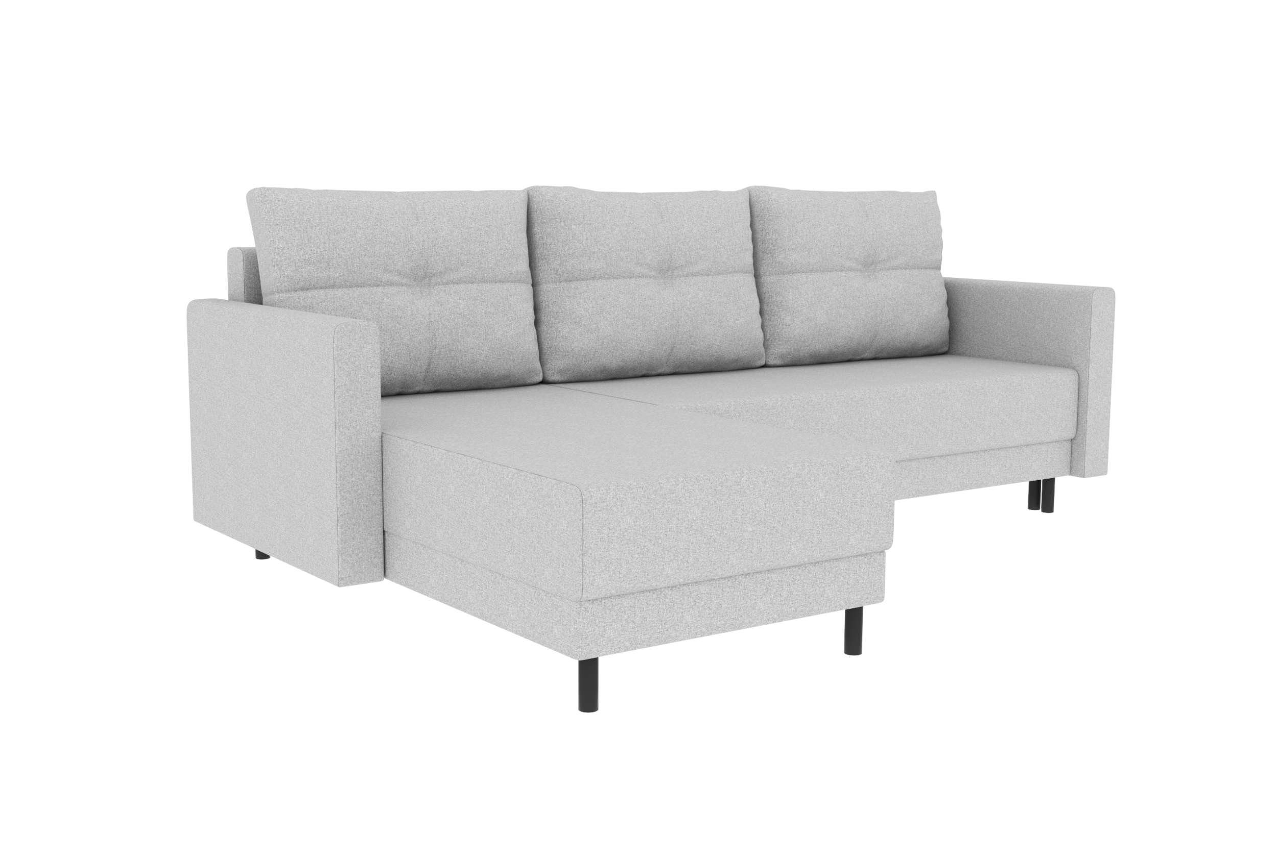 mit Modern Ecksofa Bettkasten, Paloma, L-Form, Sitzkomfort, Sofa, mit Bettfunktion, Stylefy Design Eckcouch,
