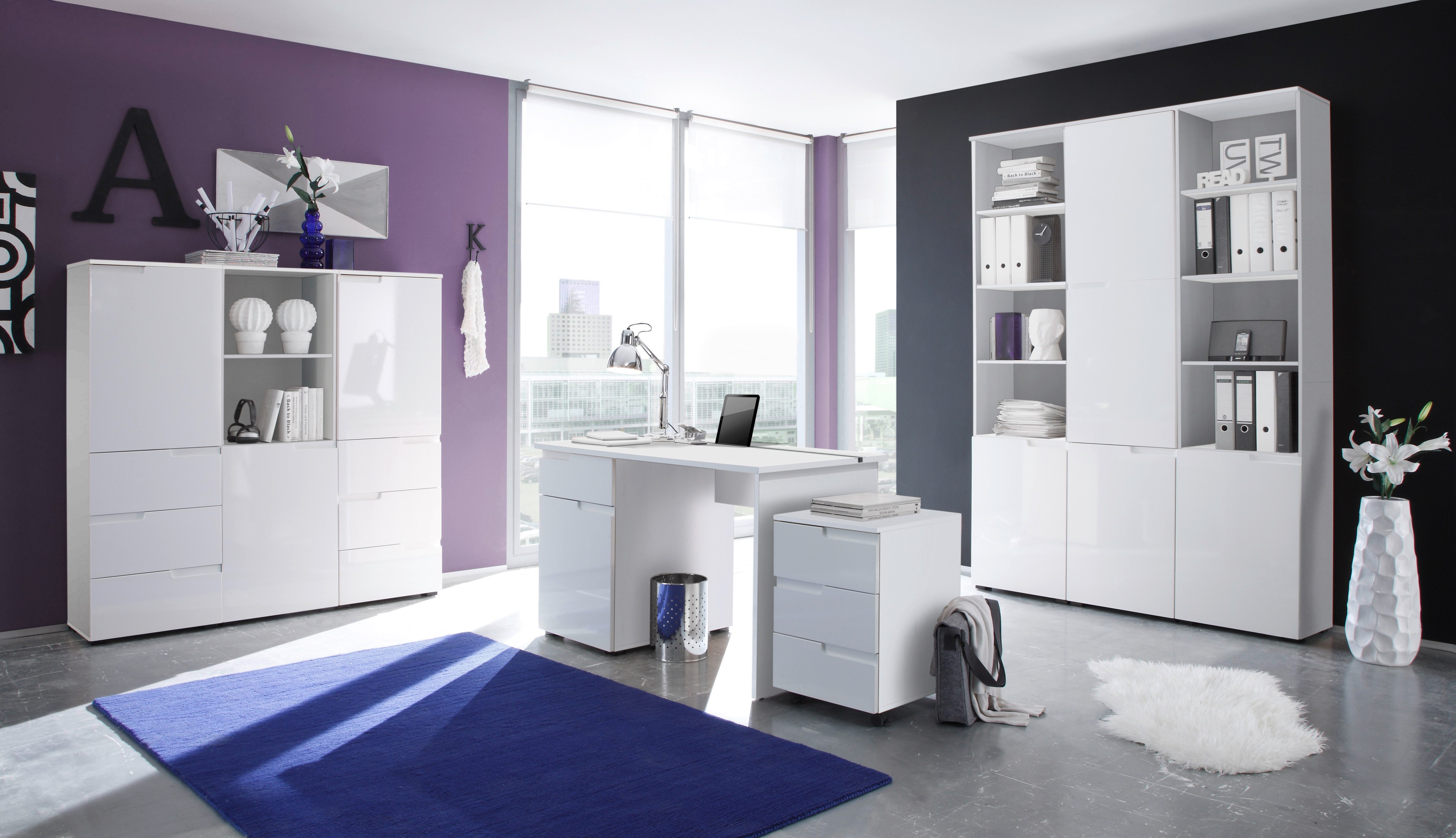 BEGA OFFICE Rollcontainer Spice, mit Griffmulden, 3 Schubladen & 2 feststellbaren Rollen, 40x60 cm