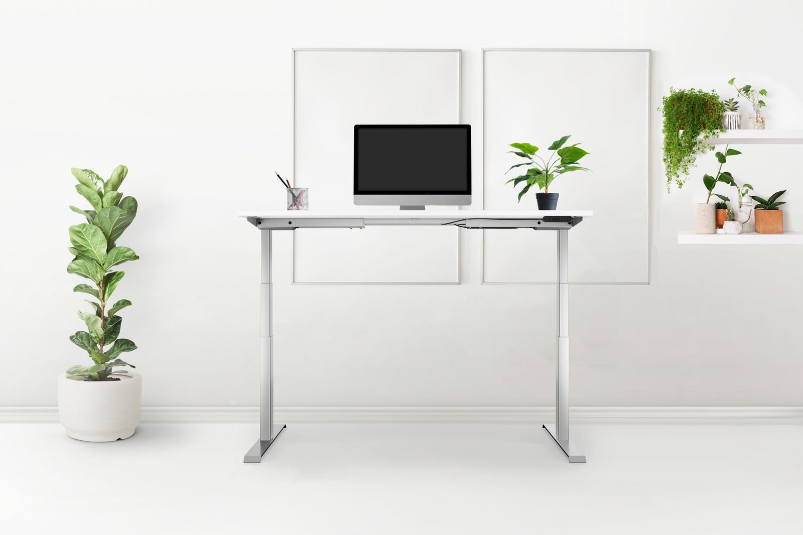Schaff Schreibtisch Stehtisch elektrisch höhenverstellbar REC 120x60 cm