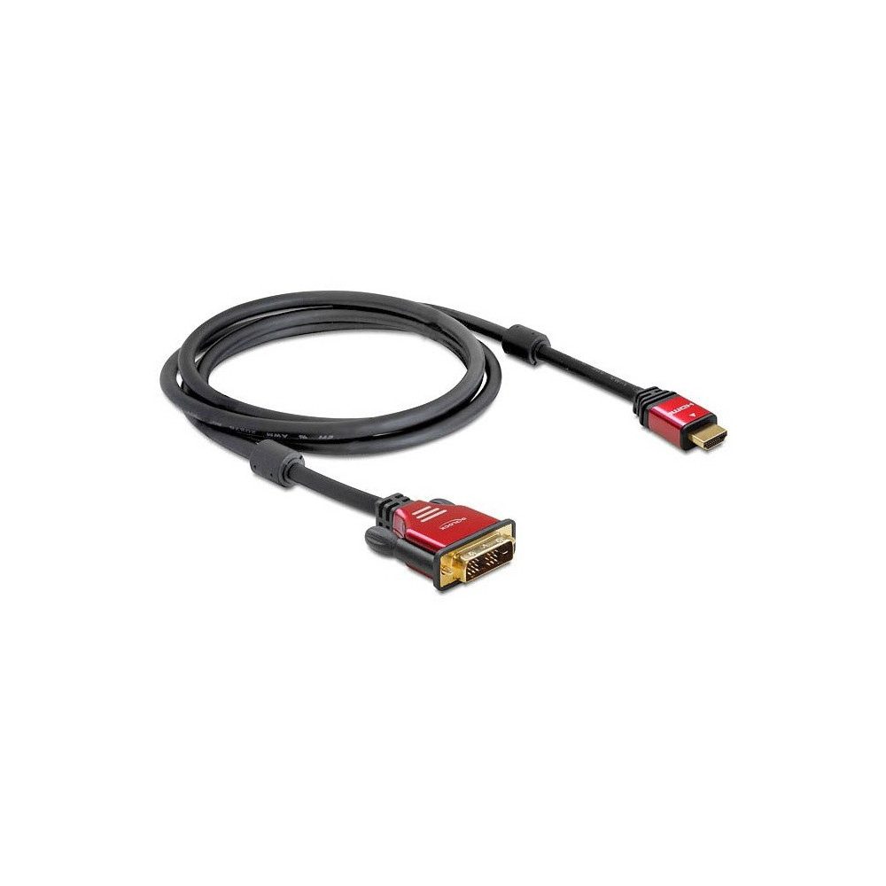 Delock HDMI-DVI Kabel 2m - Hochwertiges Kabel. HDMI-Adapter