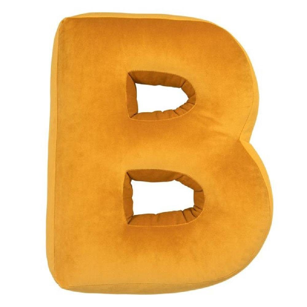 Kinderdaunenkissen Buchstabenkissen B Gelb (40cm), Betty's Home