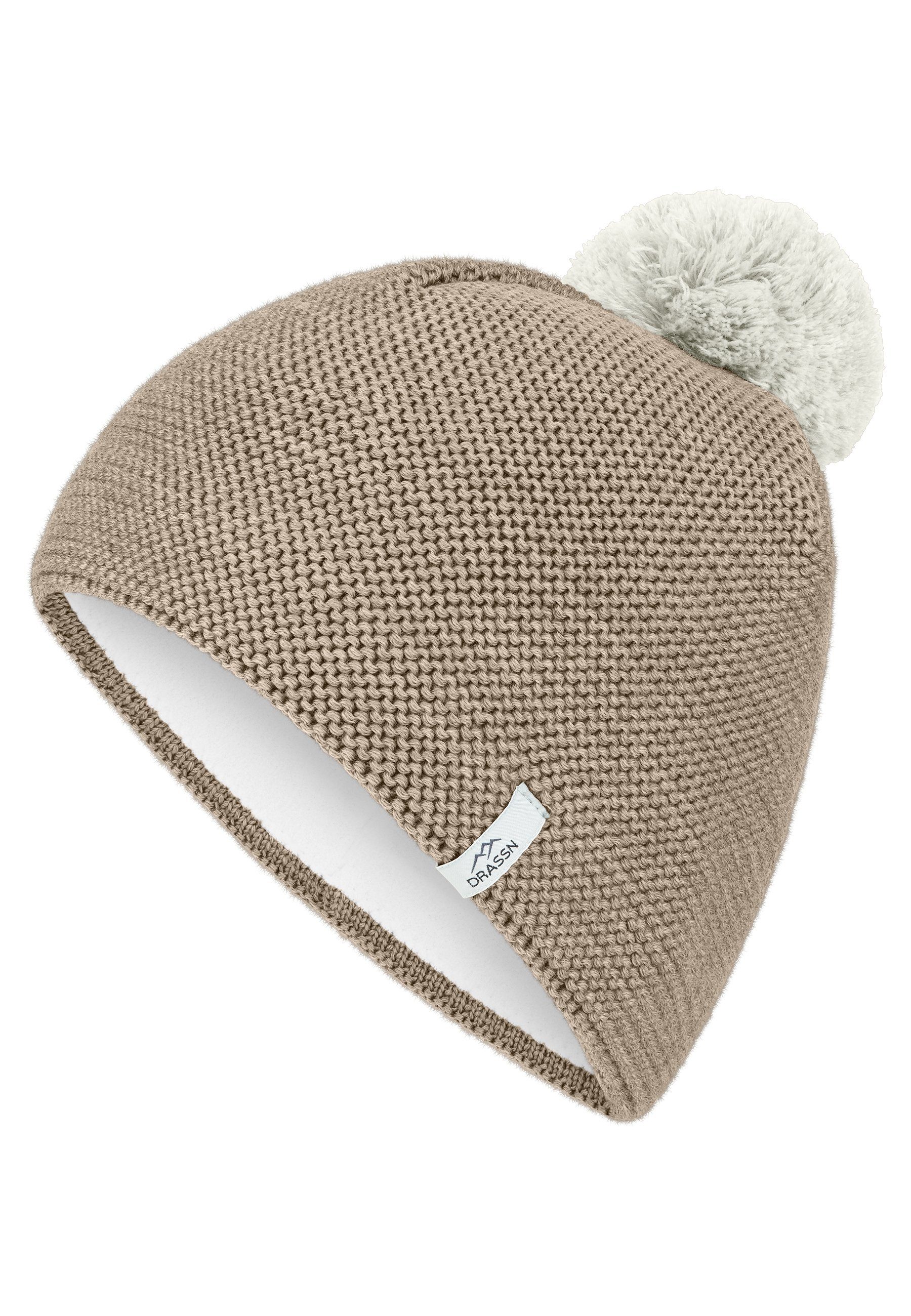 DRASSN Bommelmütze Winter Mütze Parkstein (1 Stück) MADE IN GERMANY - Merino - Recycelt