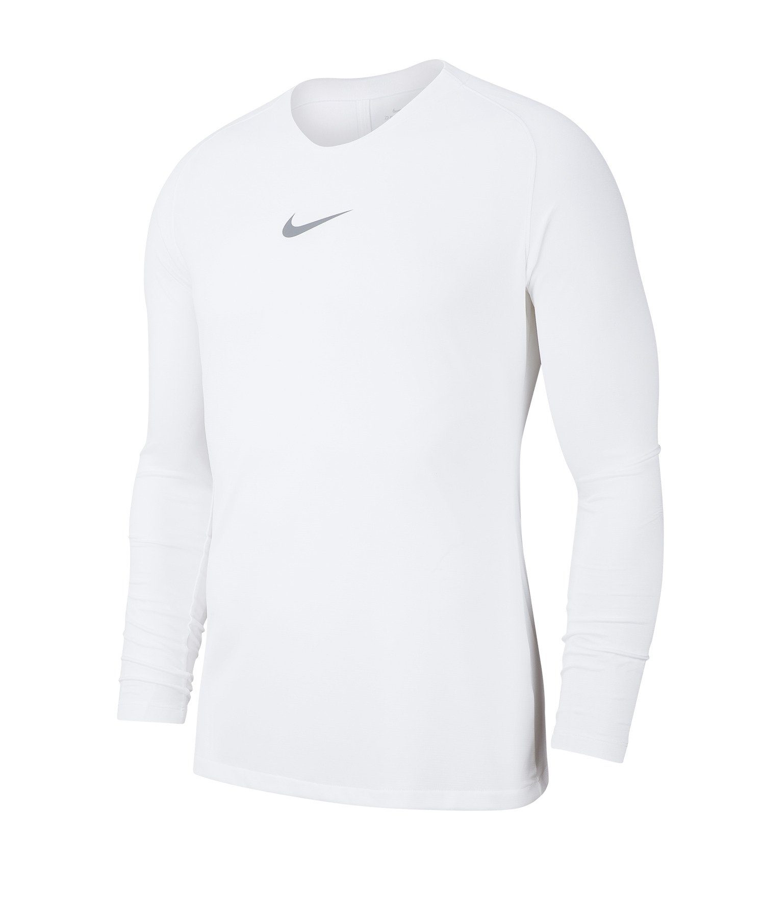 Nike Funktionsshirt Park First Layer Langarmshirt Daumenöffnung weiss