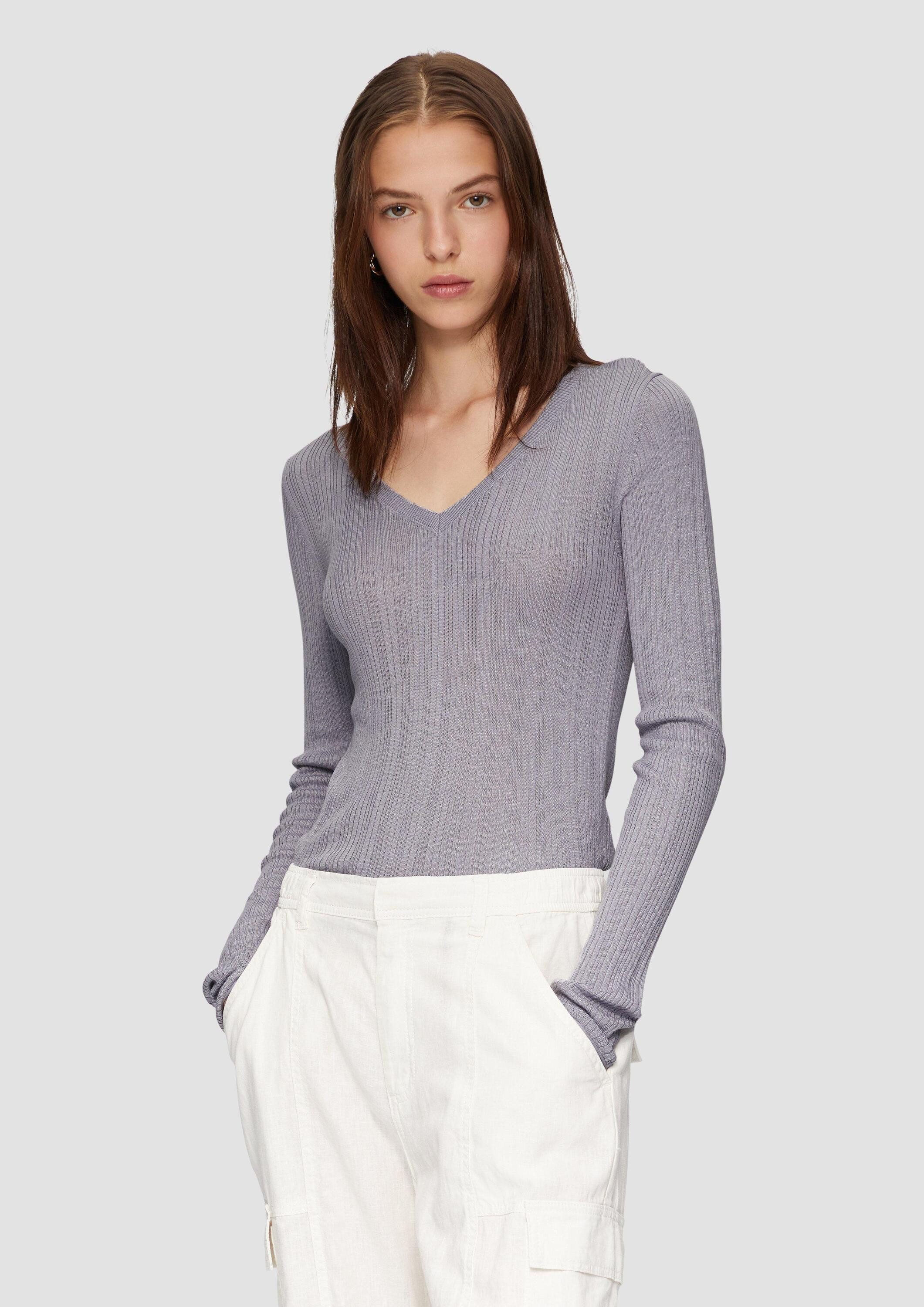 QS Longpullover Strickpullover (1-tlg) günstig online kaufen