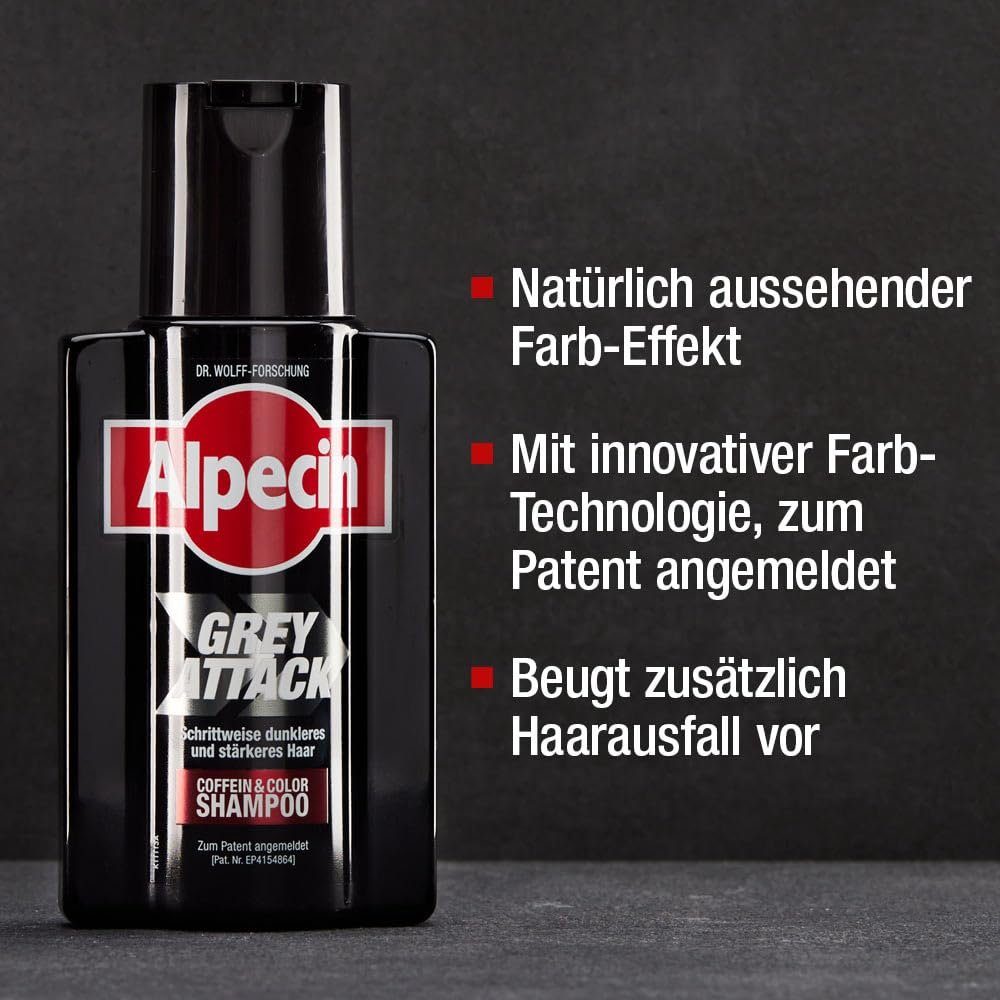 Alpecin Haartonikum Alpecin Grey Attack Coffein & Color Shampoo 200 ml