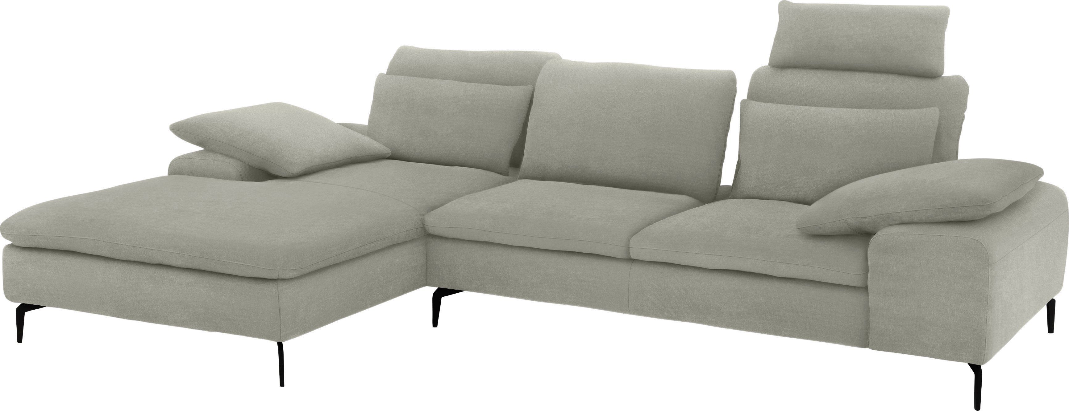 W.SCHILLIG Ecksofa valentinoo, mit Sitztiefenverstellung, inklusive Breite Hocker, cm Set, 299