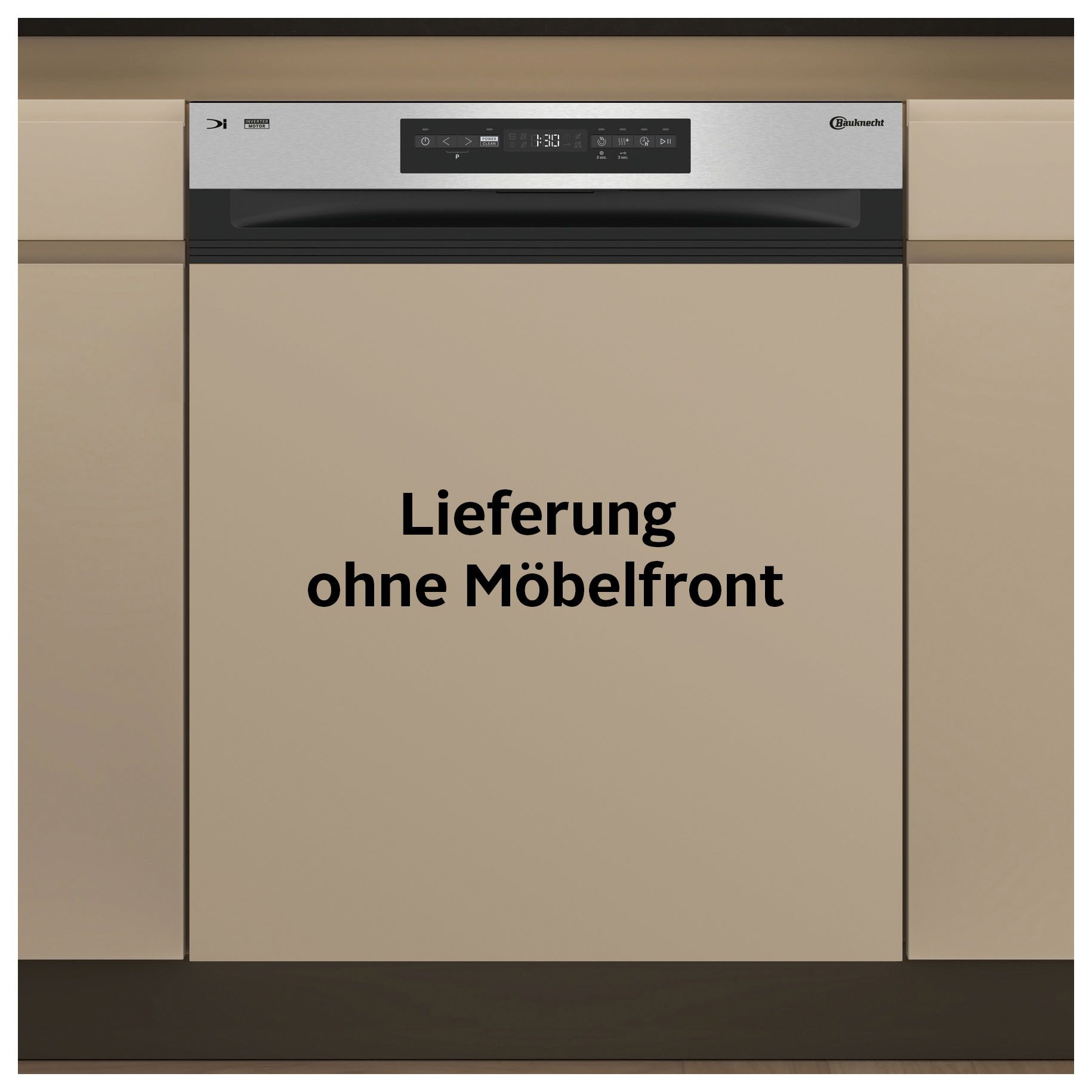 BAUKNECHT teilintegrierbarer Geschirrspüler BKSV1 PAM