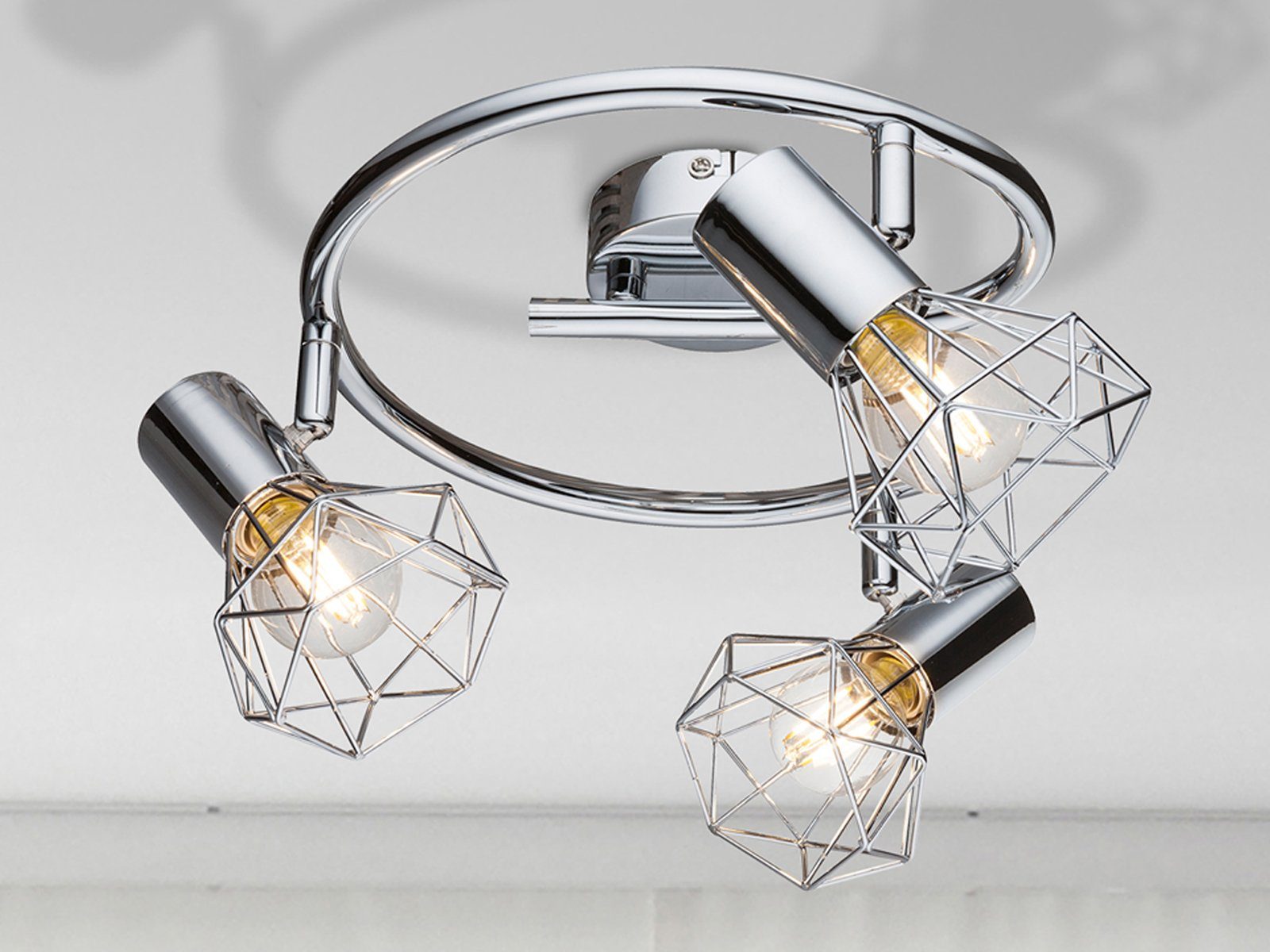 GLOBO LIGHTING Deckenstrahler, LED wechselbar, warmweiß, günstig online kaufen