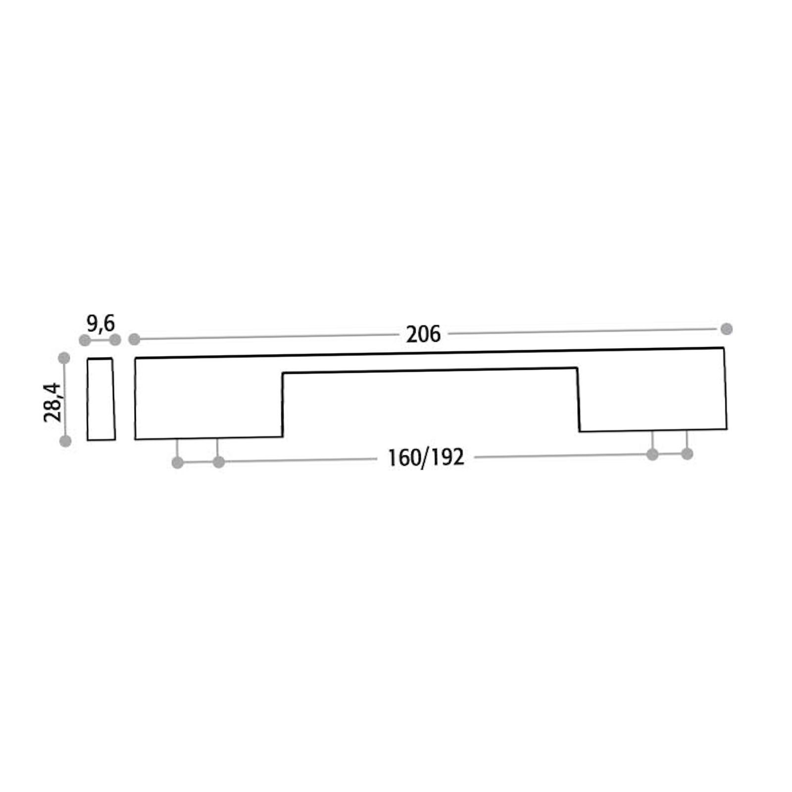 Möbelgriff SARI Schrankgriff BA mm incl. SO-TECH® Schrauben, - Bügelgriff Schrauben Schubladengriff Griff 160/192 - incl.