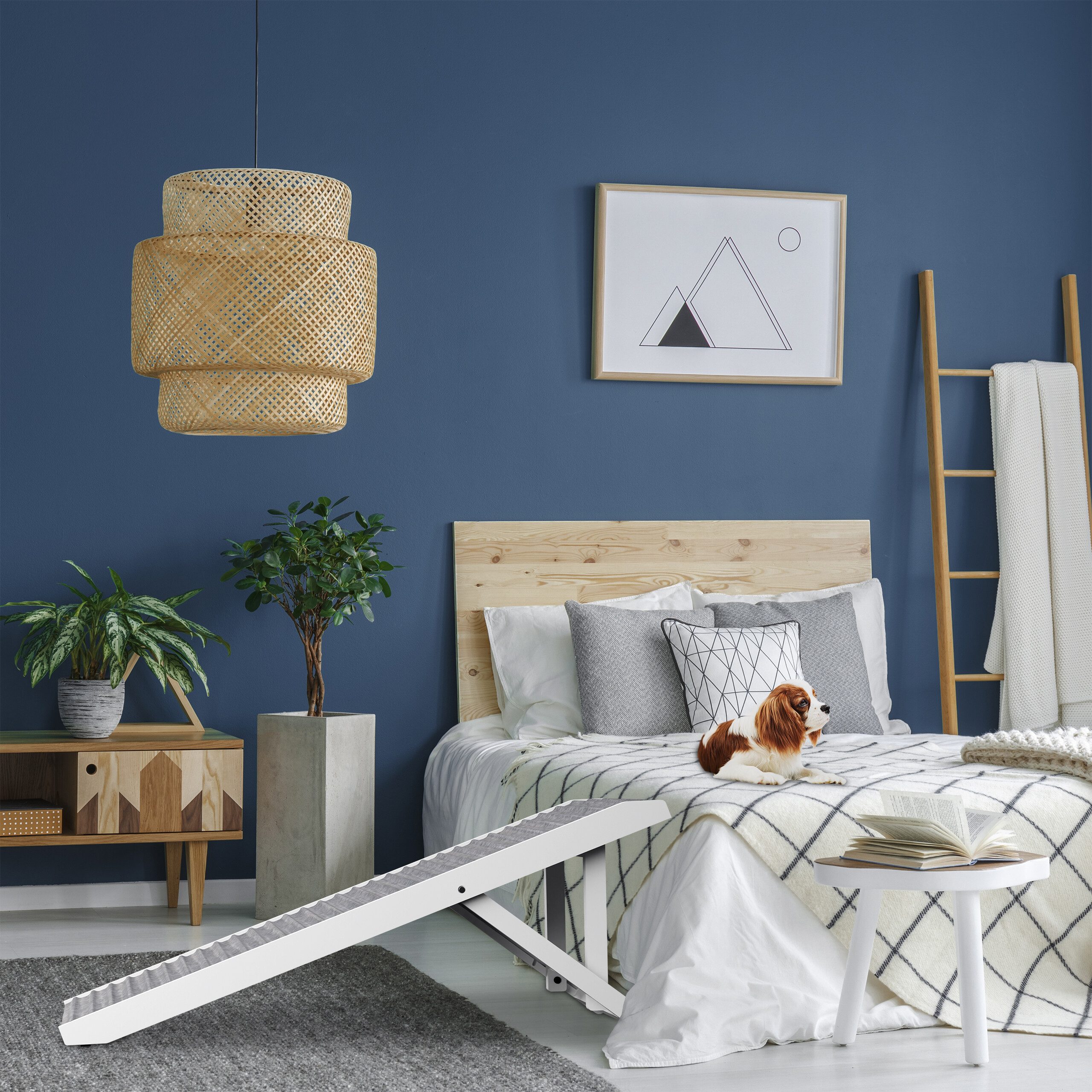 relaxdays Hunderampe Höhenverstellbare Hunderampe (1-St)