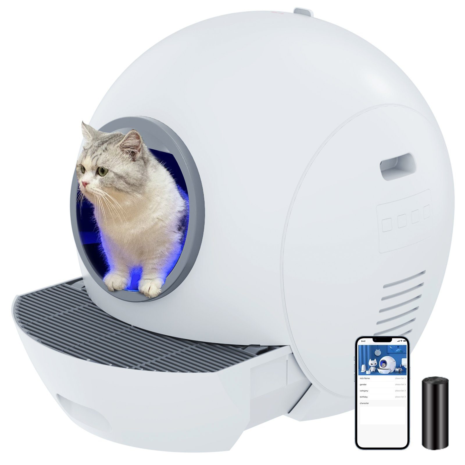 Katzentoilette WIFI-Version,APP-Steuerung, intelligente Überwachung
