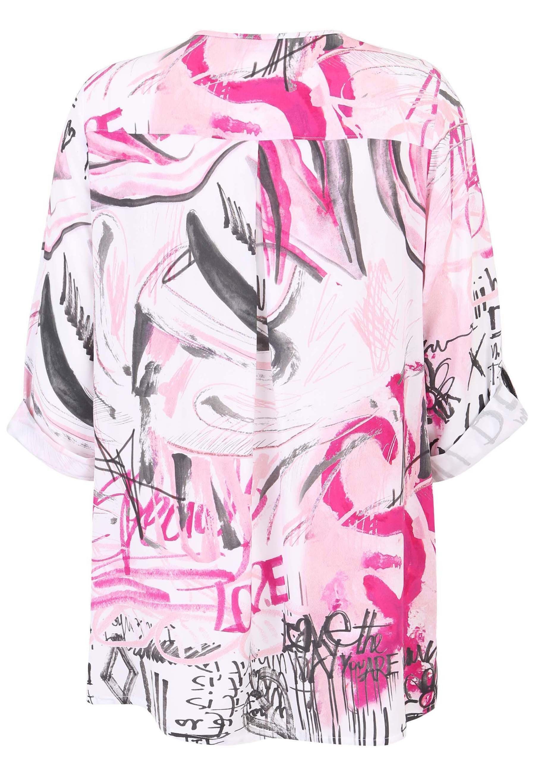 Doris Streich Klassische Bluse mit Grafik-Print günstig online kaufen