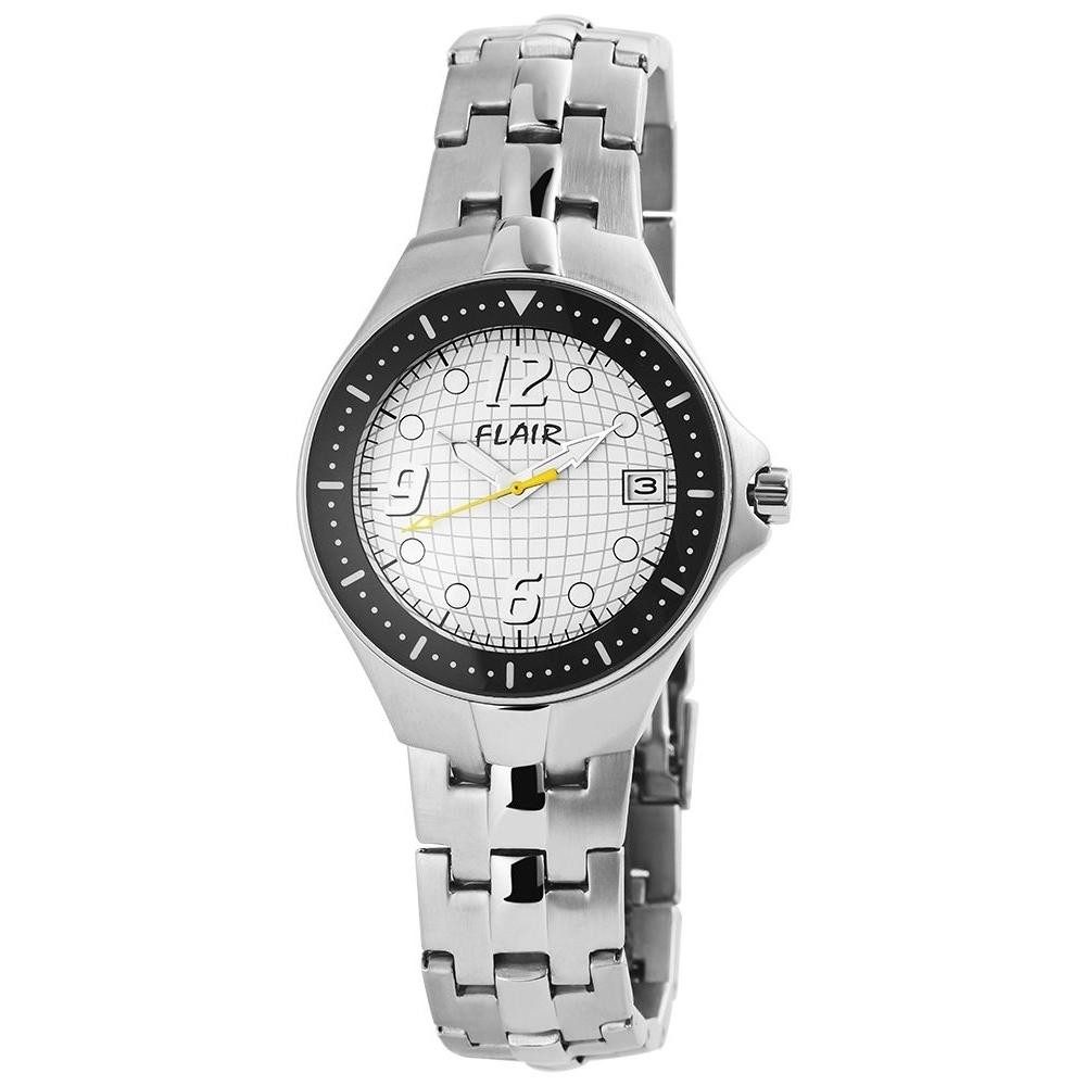 FLAIR Quarzuhr 200622000002 Flair Herrenuhr mit Edelstahlarmband