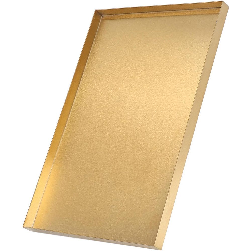 HIBNOPN Dekoschale Tablett Gold Deko Rechteckig, Badezimmer Tablett 20X10cm (1 St)