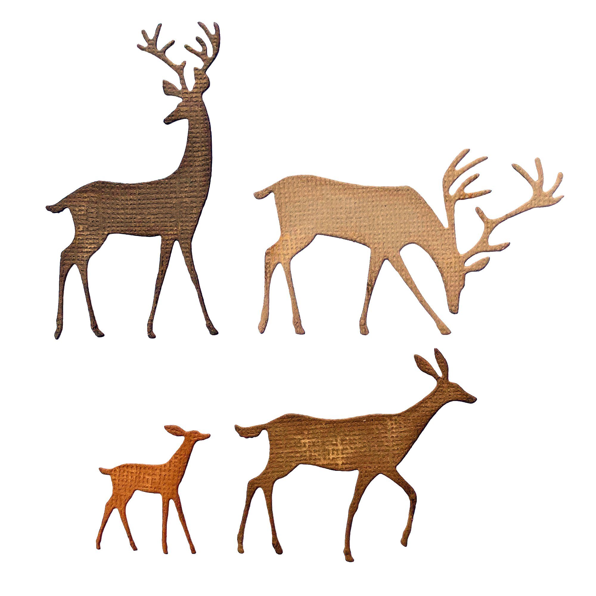 Sizzix Motivschablone Darling Deer by Tim Holtz, 4 Teile