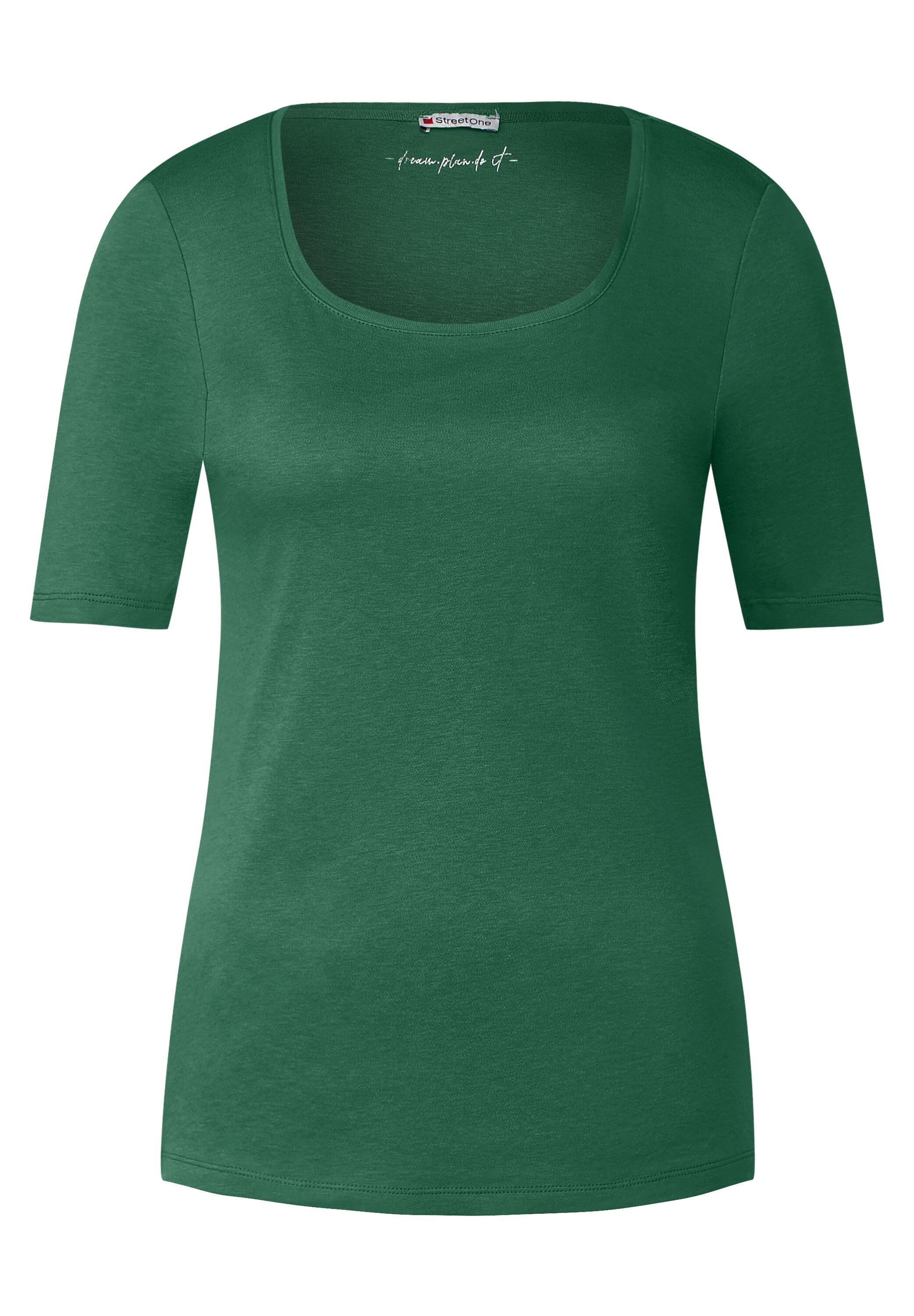 green in Unifarbe STREET meadow ONE Rundhalsshirt