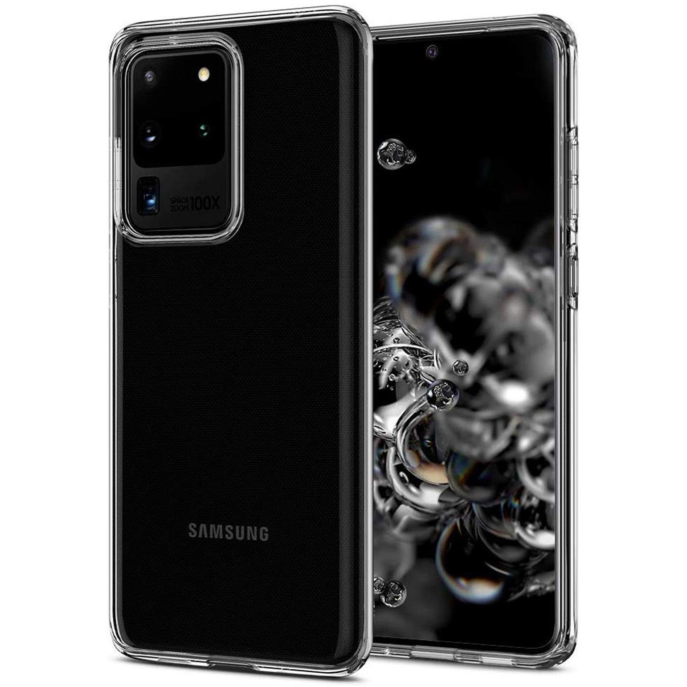 CoolGadget Handyhülle Silikon Handy Hülle Slim für Samsung Galaxy S20 Ultra 6,9 Zoll, dünne TPU Schutzhülle Case in transparent / durchsichtig