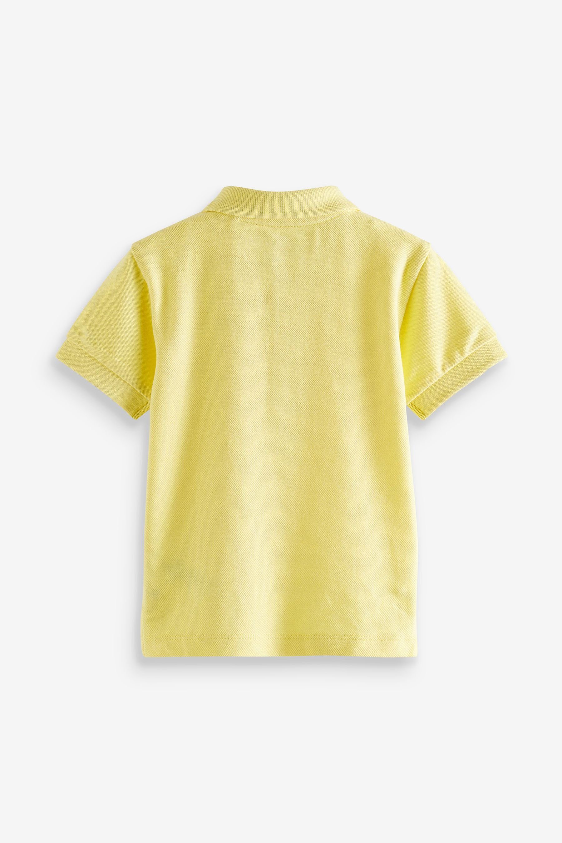 Next Poloshirt (1-tlg) Kurzärmliges Yellow Poloshirt