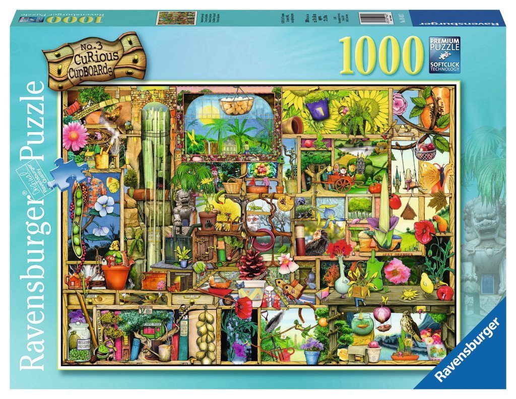Ravensburger Puzzle 1000 Teile Puzzle Colin Thompson Grandioses Gartenregal 19482, 1000 Puzzleteile