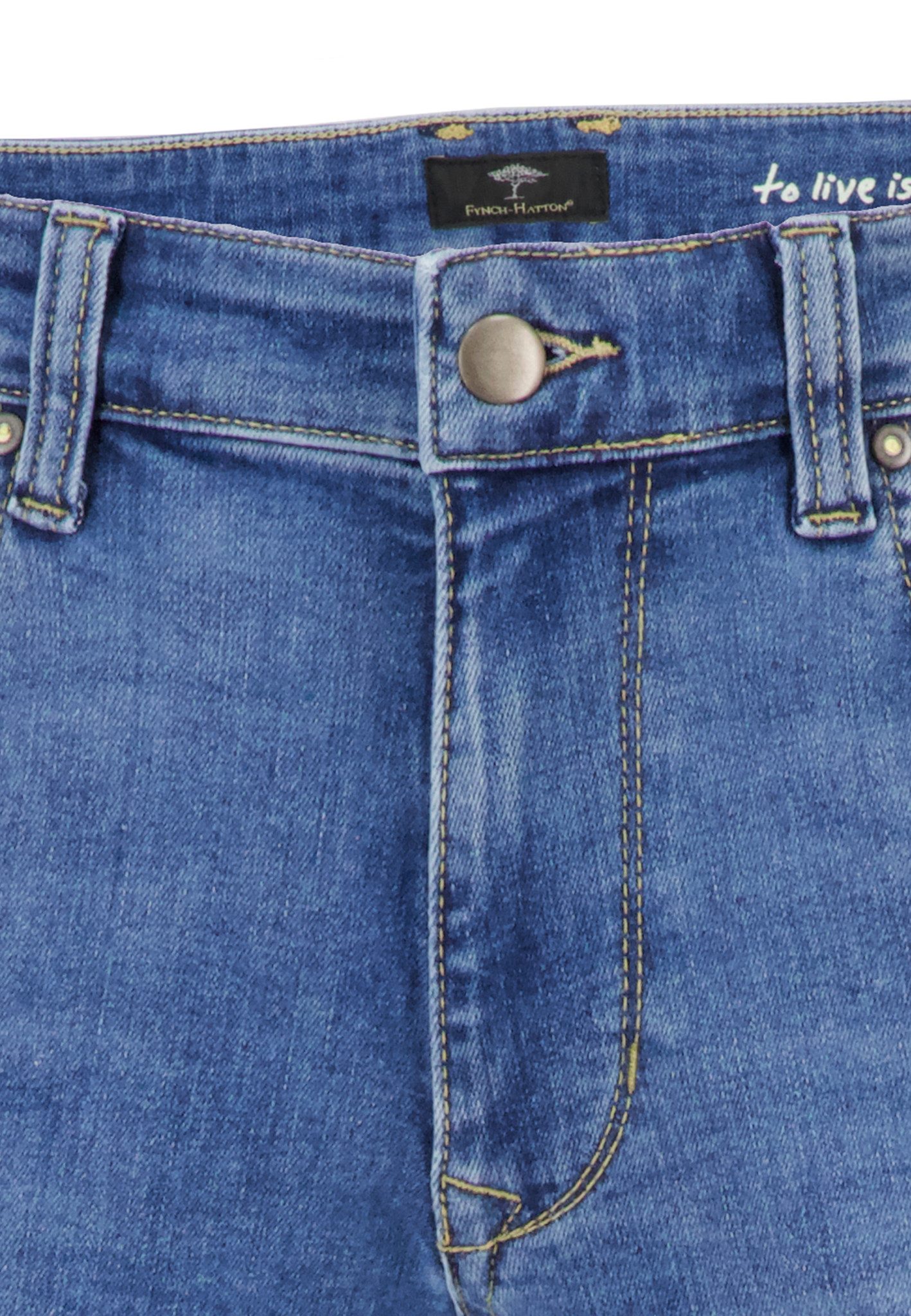 FYNCH-HATTON Tapered-fit-Jeans Regular Fit, mit Eingrifftaschen, Gesäßtaschen und Coinpocket