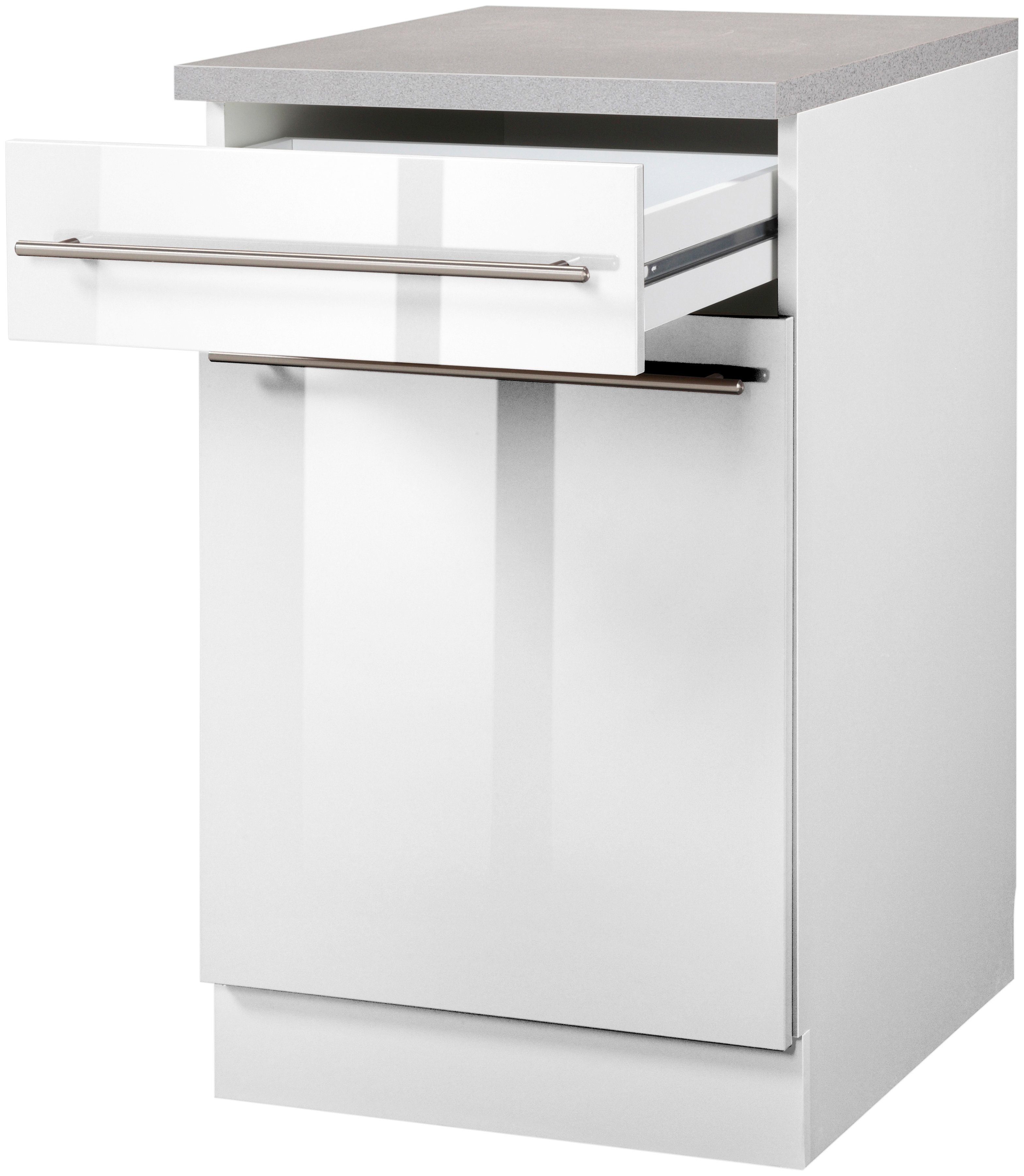 wiho Küchen Unterschrank Chicago 40 cm breit, 1 Schubkasten und 1 Tür – Bild 2 von 5