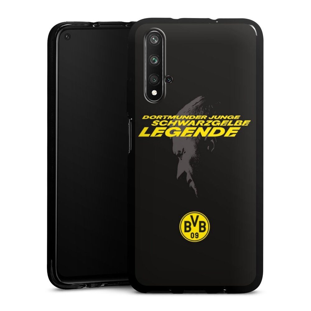 DeinDesign Handyhülle Marco Reus Borussia Dortmund BVB Danke Marco Schwarzgelbe Legende, Huawei Nova 5T Silikon Hülle Bumper Case Handy Schutzhülle