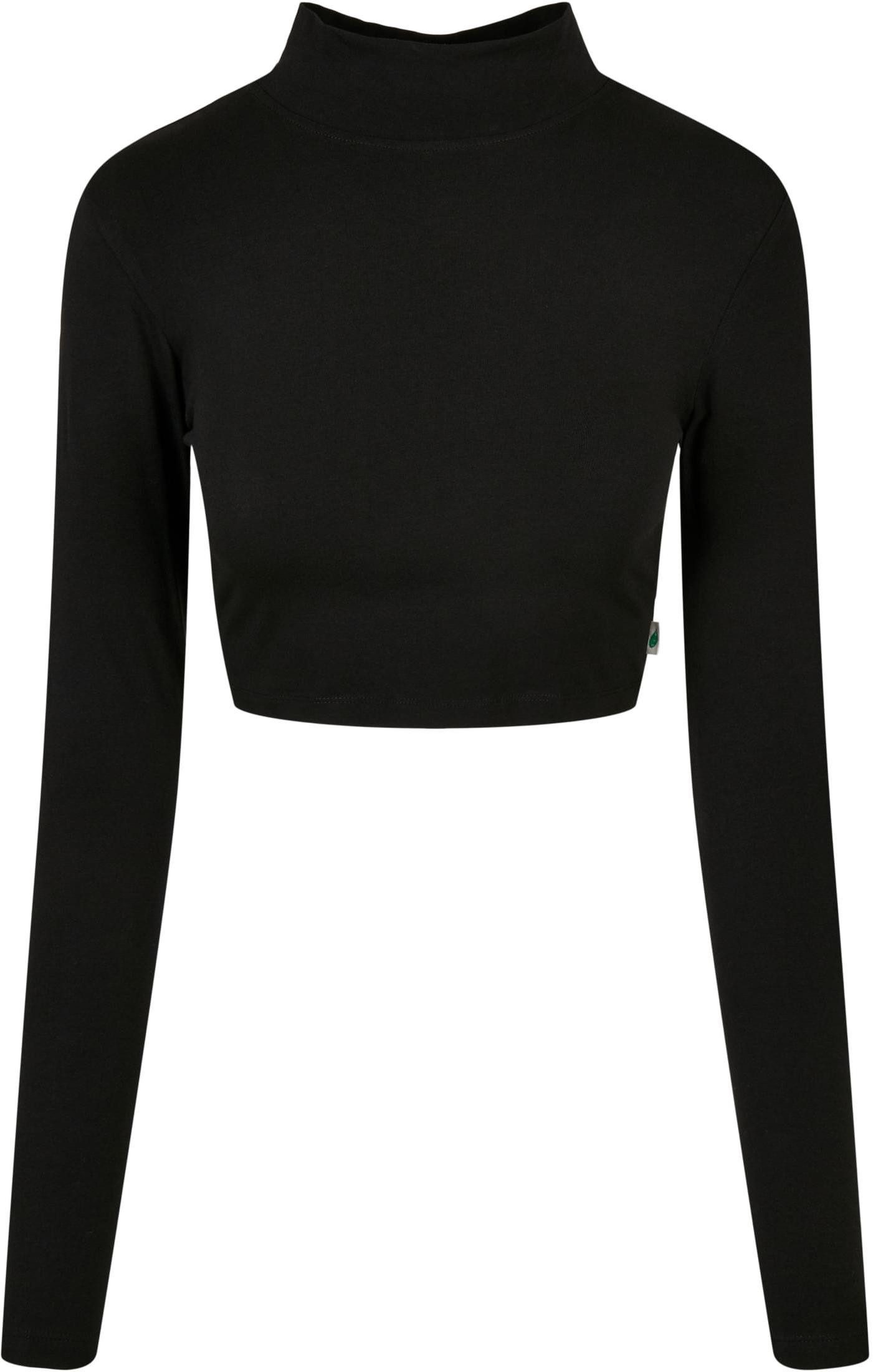 URBAN CLASSICS Longsleeve Ladies Organic Cropped Turtelneck Longsleeve Damen Oberteil