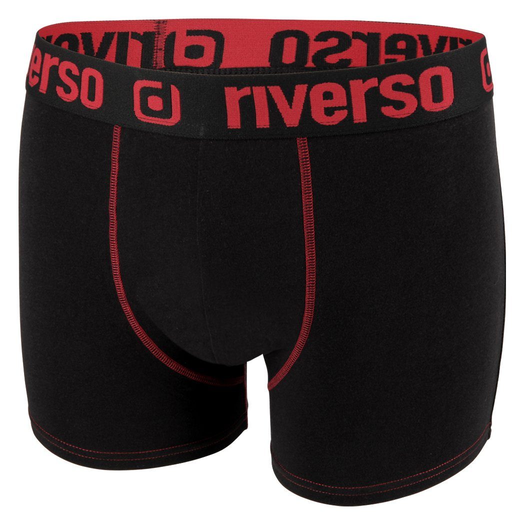 riverso Boxershorts Herren Retroshorts Basic 12 Stretch (RVS1BCX6PK12M) RIVJONNY Unterhosen (Vorteilspack, Boxer 6-St) mit Farbmix