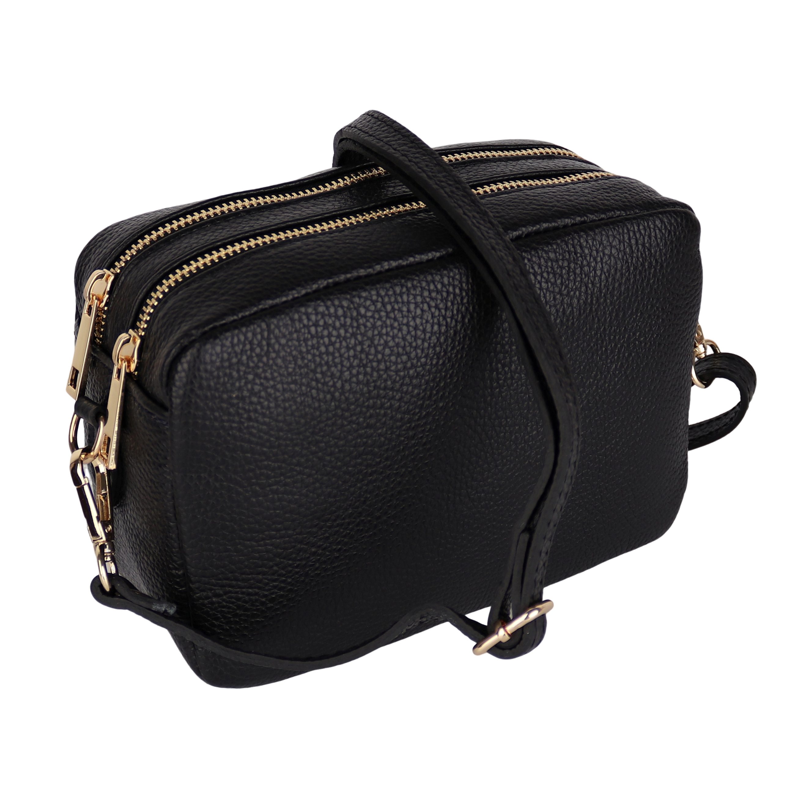 Umhängetasche Damen, Crossbody Bag, Echtleder Made in Italy