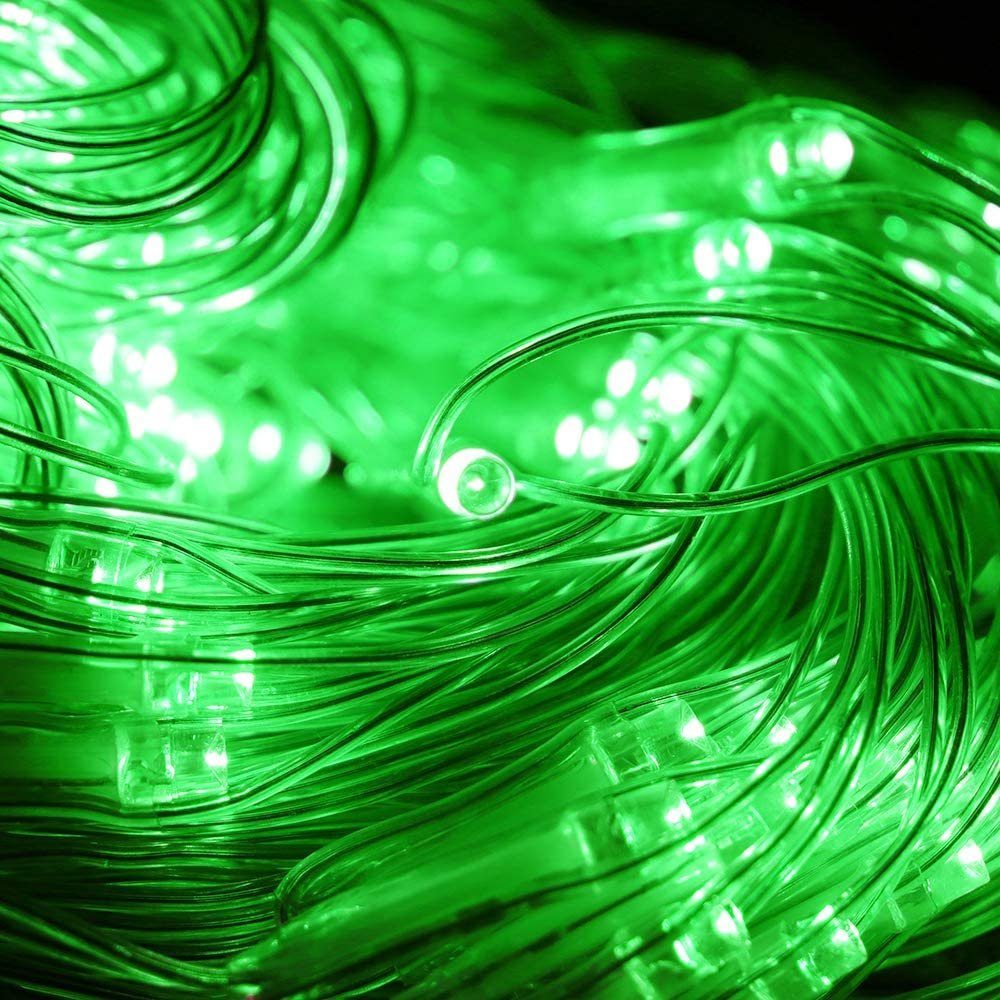 Fernbedienung Timer, MUPOO Modi Lichtketten Stecker mit für Grün LED 8 Zimmer LED-Lichternetz Lichtervorhang mit Netz Weihnachten 200-flammig, Deko Lichternetz,Lichterkette