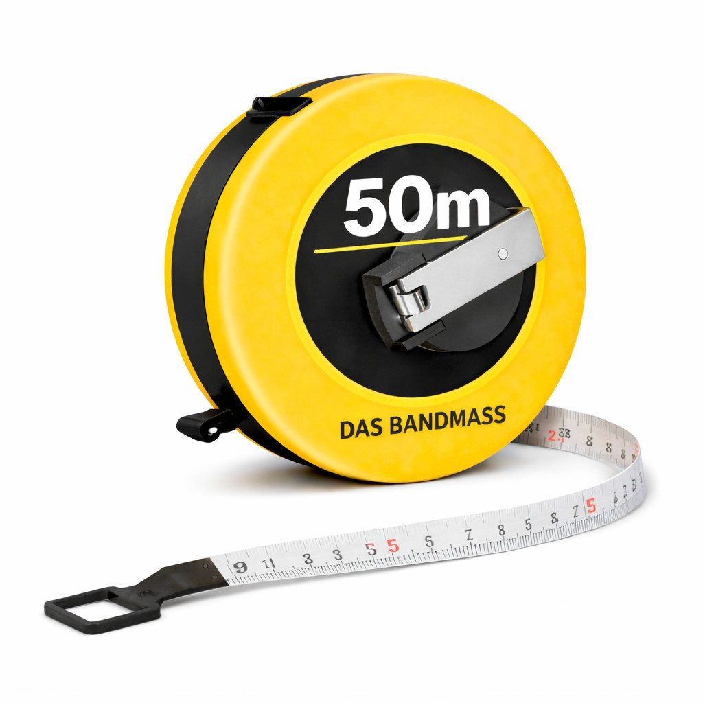TK Gruppe Maßband Bandmaß mit Feststeller – robustes Maßband mit Halterung Rollmassband