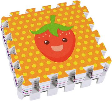 Knorrtoys® Puzzle Früchte, 9 Puzzleteile, Puzzlematte, Bodenpuzzle