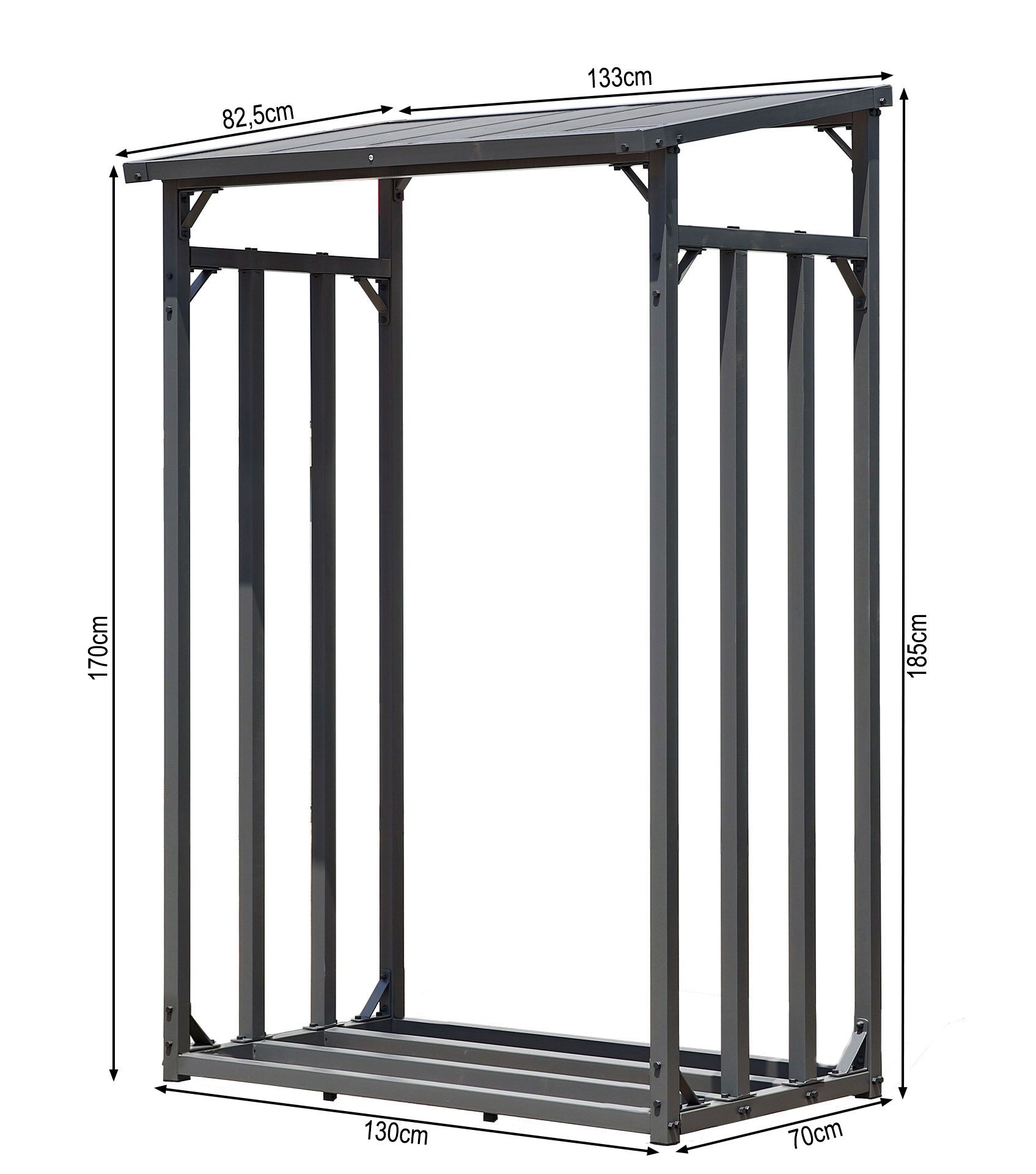 Quick Star Kaminholzregal Kaminholzregal 130x70x185 cm günstig online kaufen