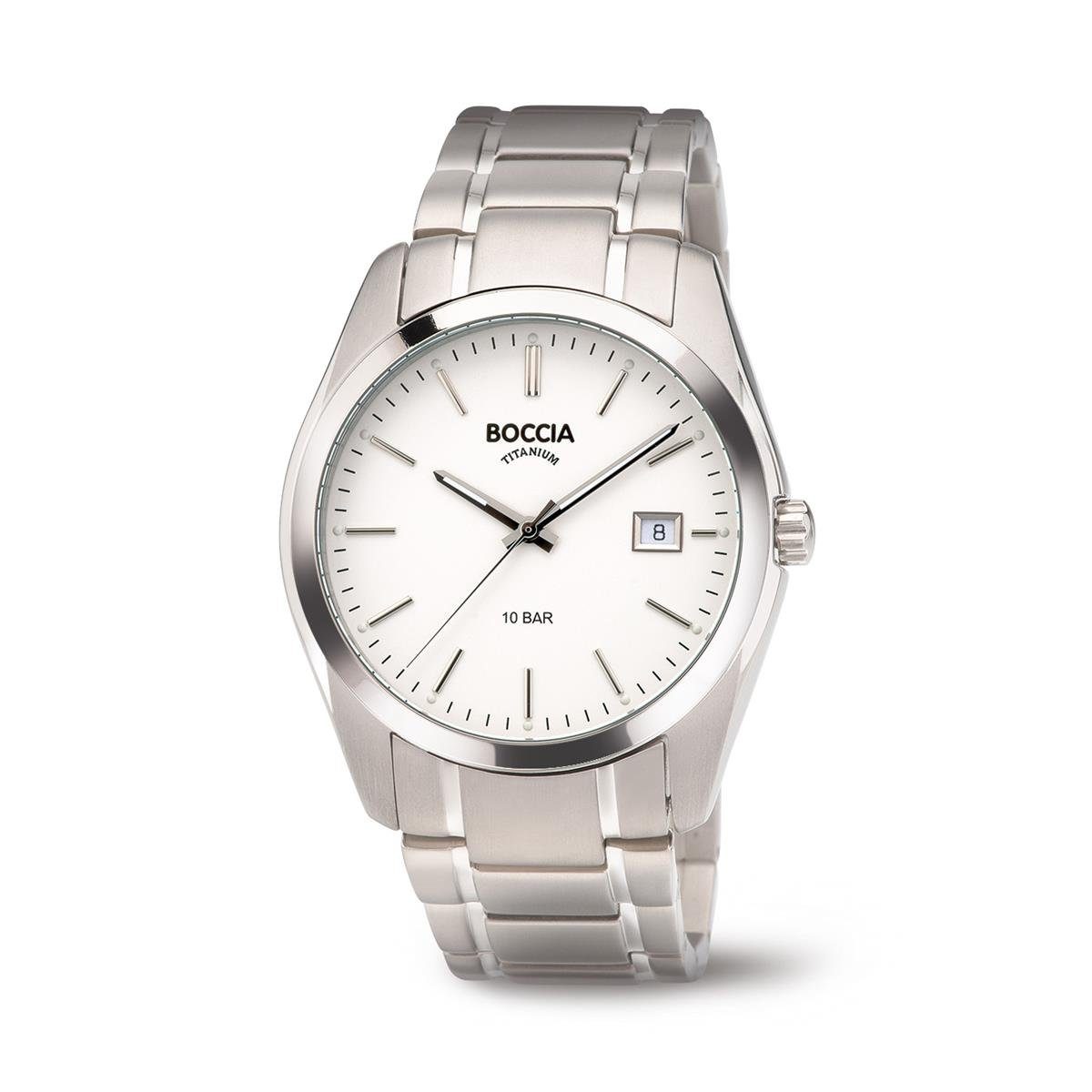 Boccia Quarzuhr Boccia Herrenarmbanduhr 3608-03 Titan Classic, (1-tlg)