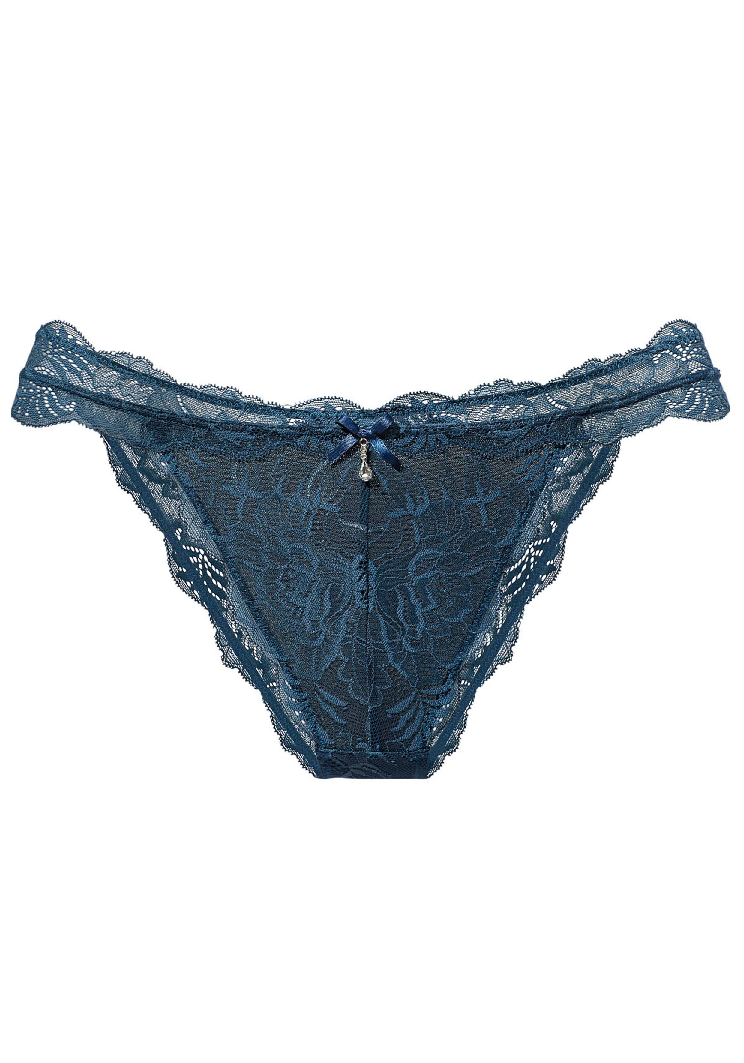 LASCANA Tanga rundherum aus edler Spitze