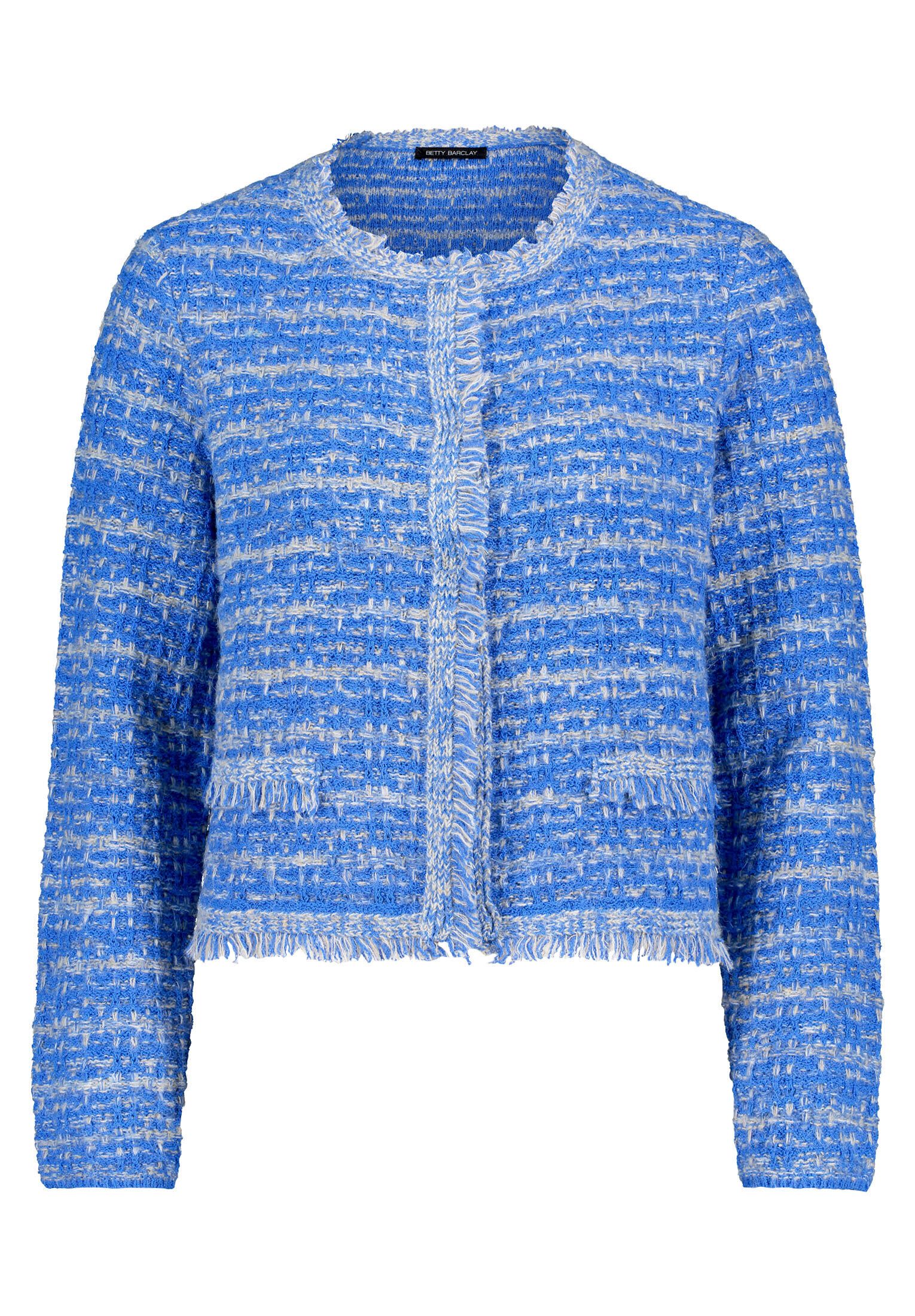 Betty Barclay Strickjacke Damen mit Fransen (1-tlg) Taschen