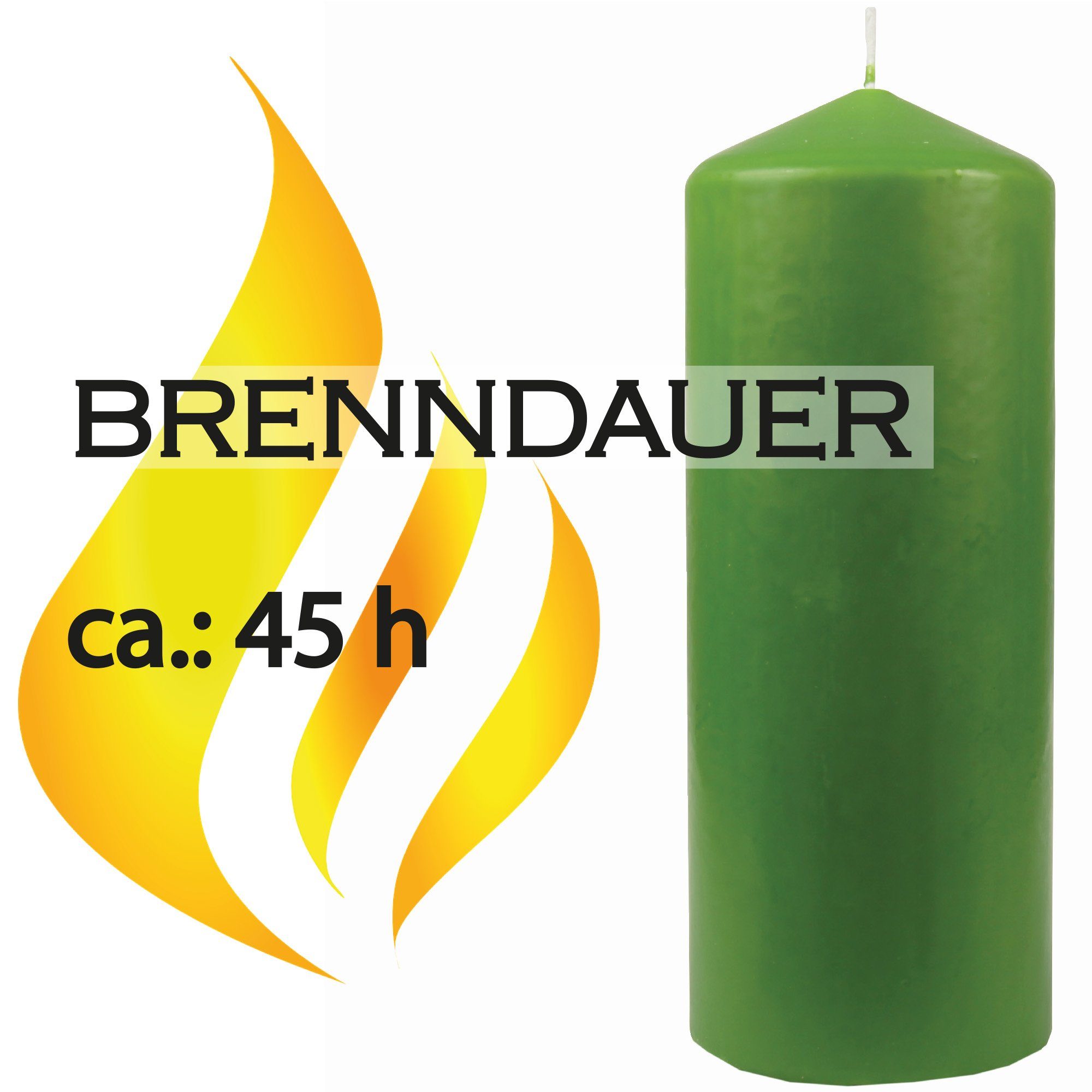 HS Candle Adventskerze Stumpenkerze (1-tlg), Wachskerzen Ø6cm x 17cm - Kerze in vielen Farben
