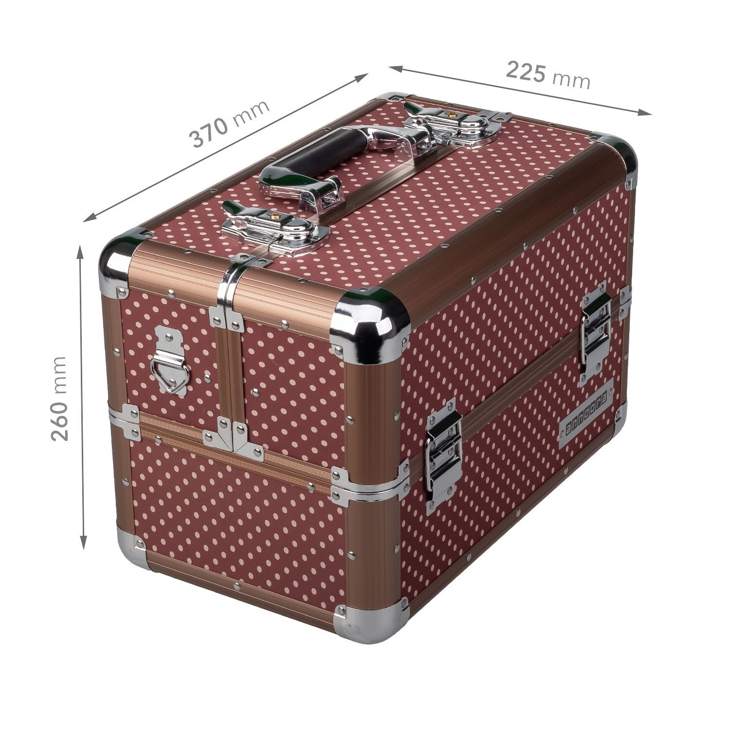 anndora Kosmetikkoffer Multikoffer Sortimentskoffer (braun), variable Fäche günstig online kaufen