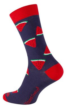 Vincent Creation® Socken (3-Paar) in angenehmer Baumwollqualität mit Früchte Design