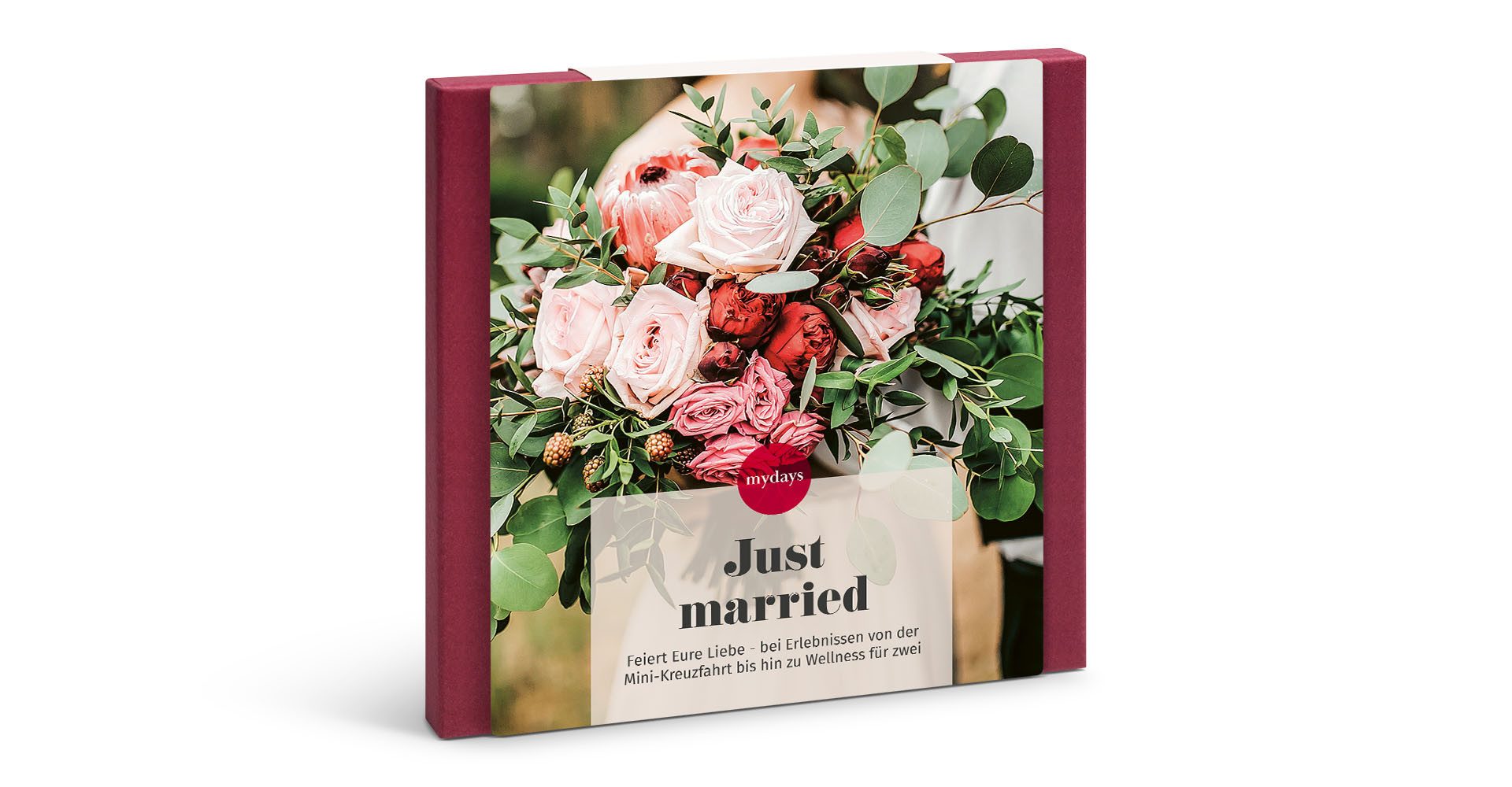 mydays Erlebnisgutschein Geschenkbox Just Married, Einfach Ja sagen zu einem Erlebnis von entspannend bis aufregend