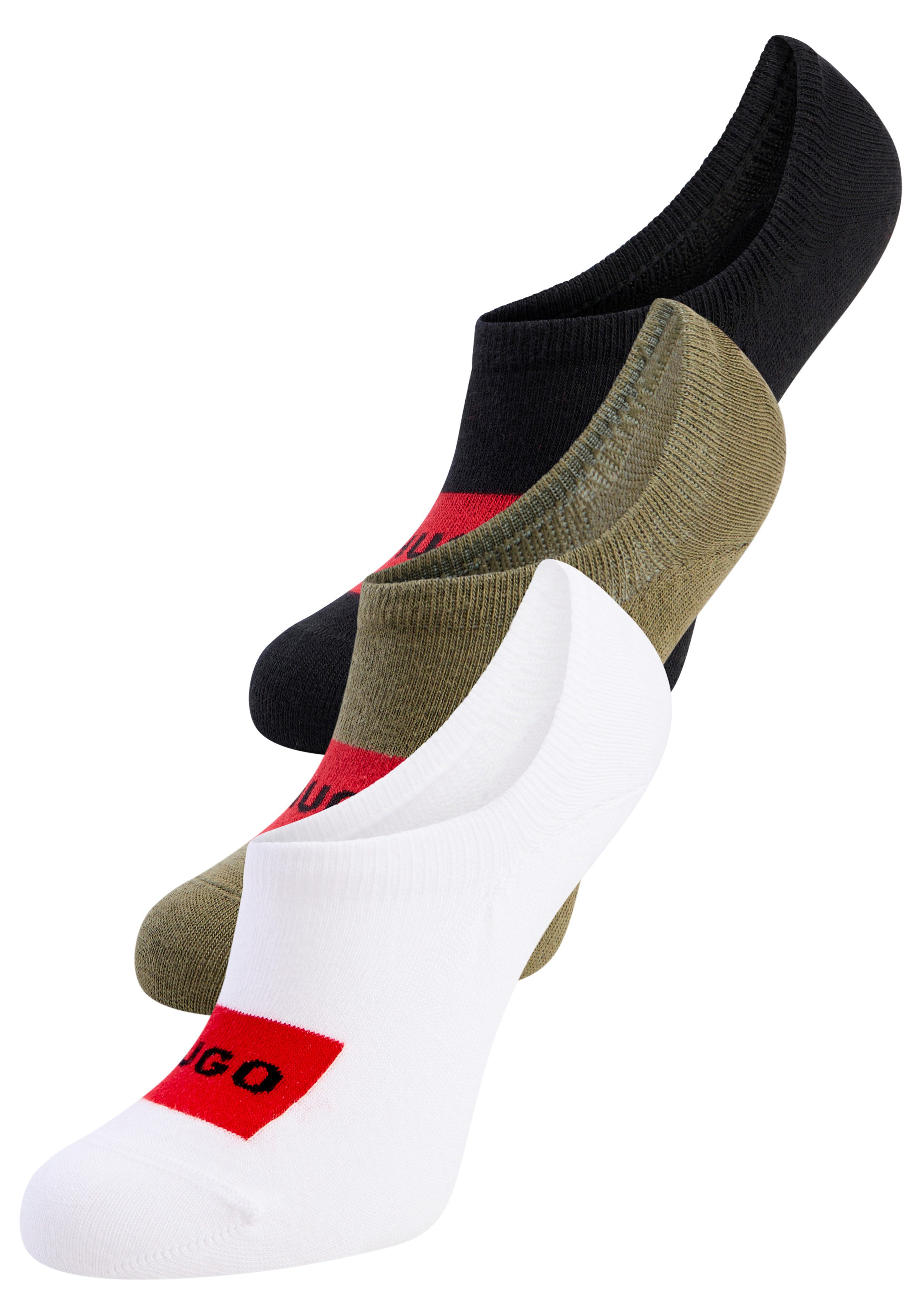 HUGO Freizeitsocken 3P LC LABEL CC (Packung, 3-Paar) mit Logostickerei