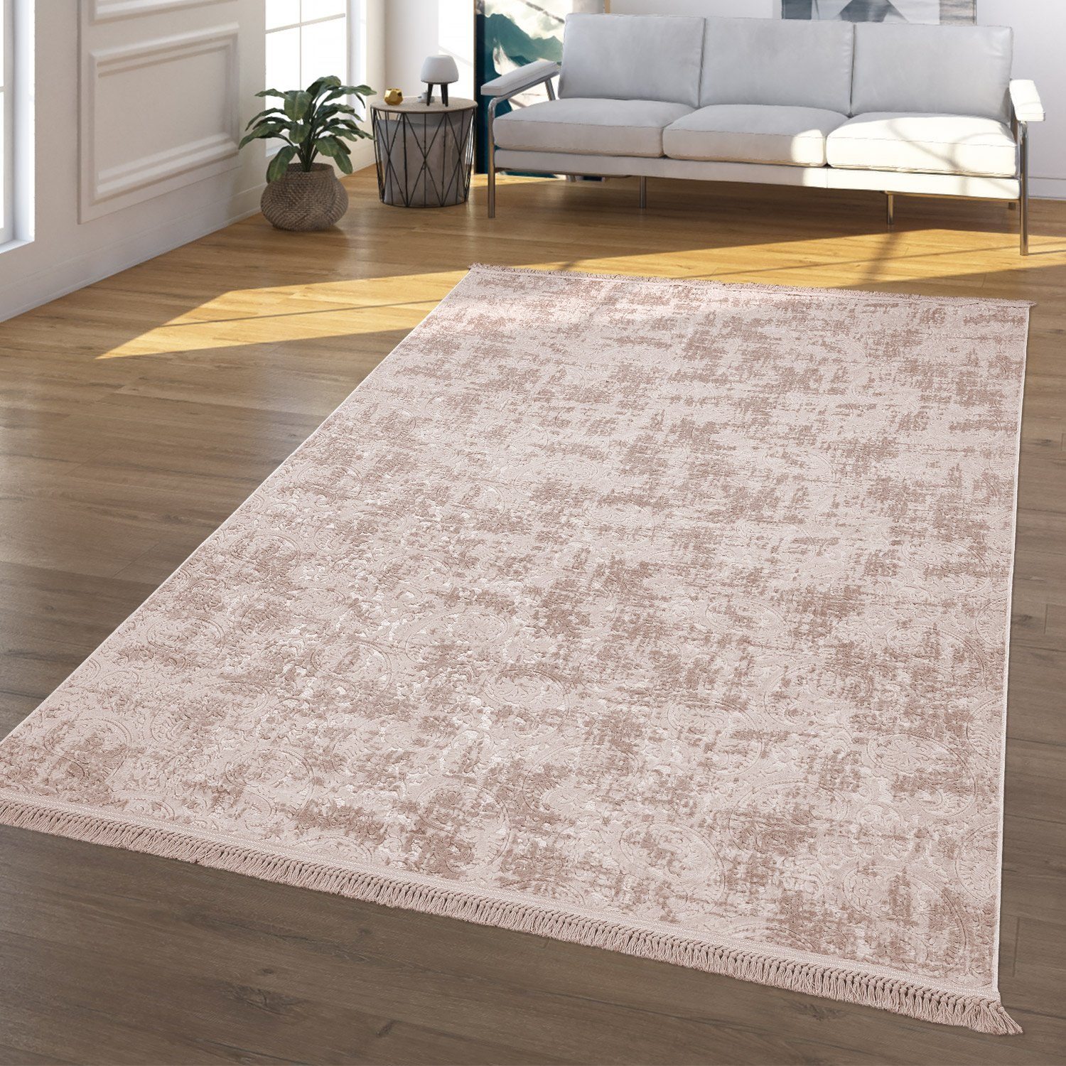 Teppich Wohnzimmer Teppich Kurzflor Waschbar Marokkanisches Design, TT Home, rechteckig, Höhe: 10 mm | Kurzflor-Teppiche